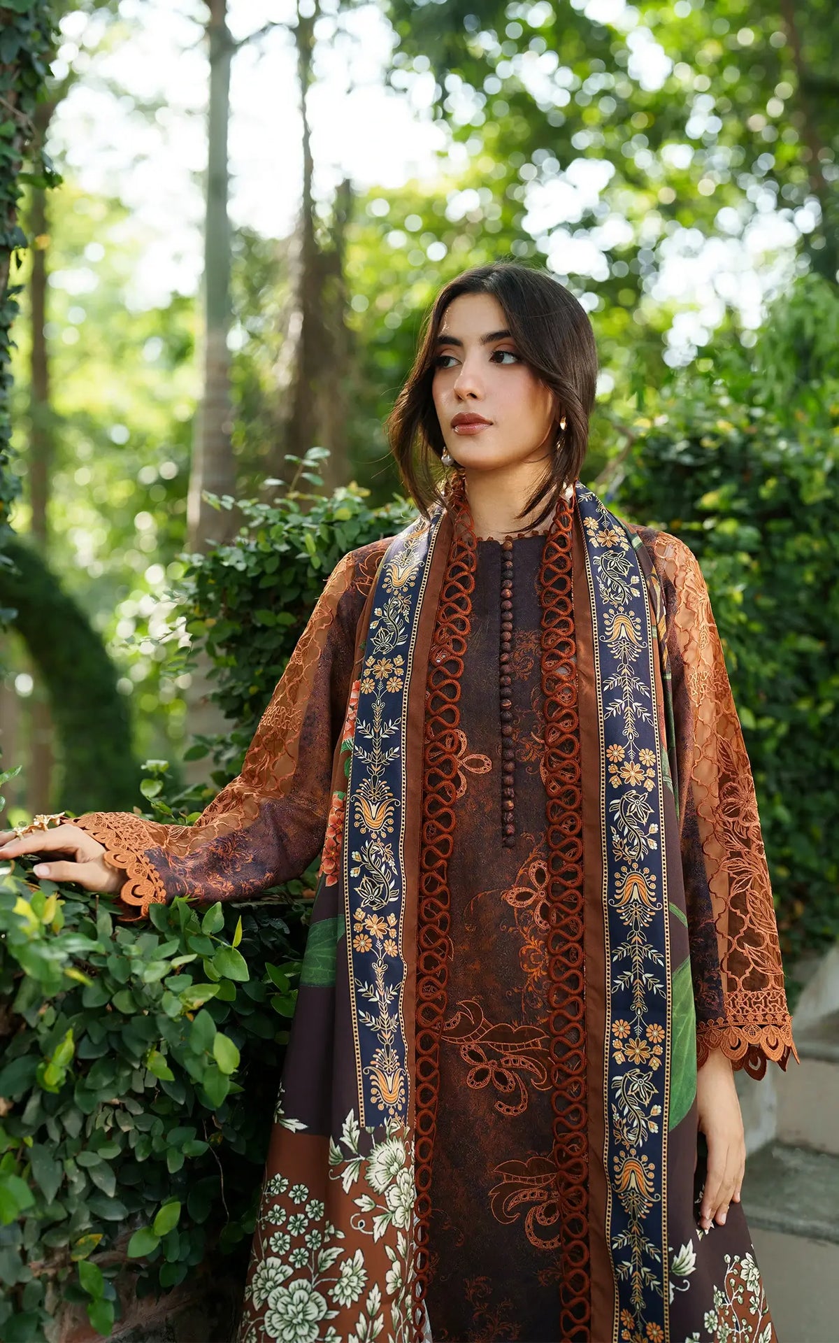 Forest Calm-MWL25-04 | 3pcs Embroidered Unstitched Winter - Shop Now at Asifa and Nabeel