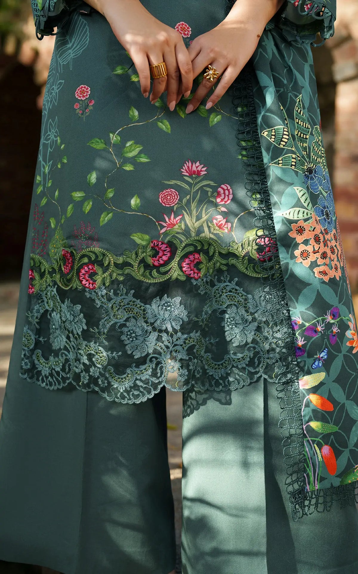 Frosted Petals-MWL25-02 | 3pcs Embroidered Unstitched Winter - Shop Now at Asifa and Nabeel