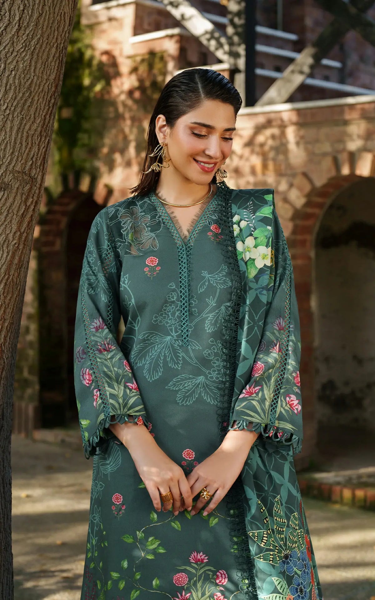Frosted Petals-MWL25-02 | 3pcs Embroidered Unstitched Winter - Shop Now at Asifa and Nabeel