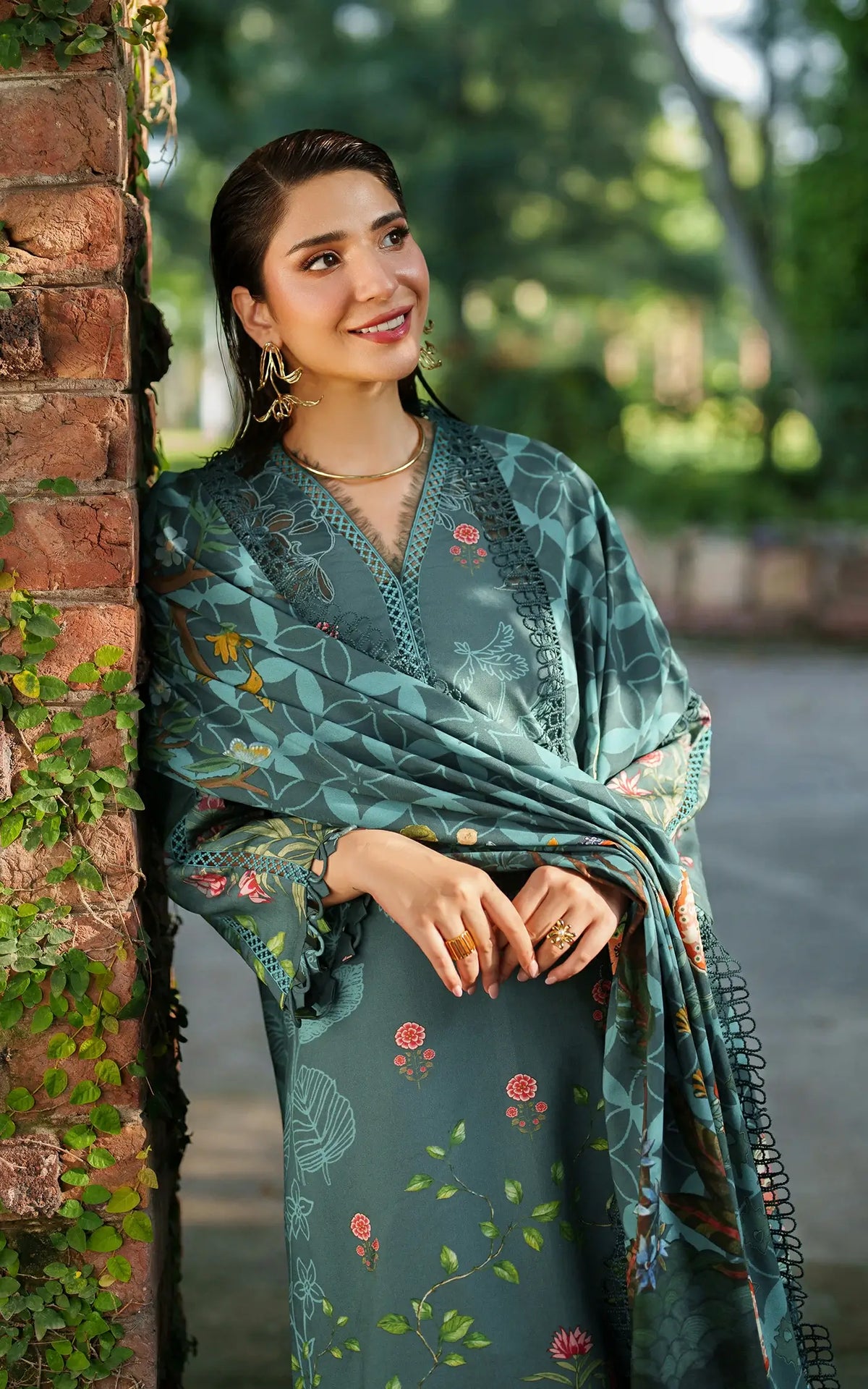 Frosted Petals-MWL25-02 | 3pcs Embroidered Unstitched Winter - Shop Now at Asifa and Nabeel