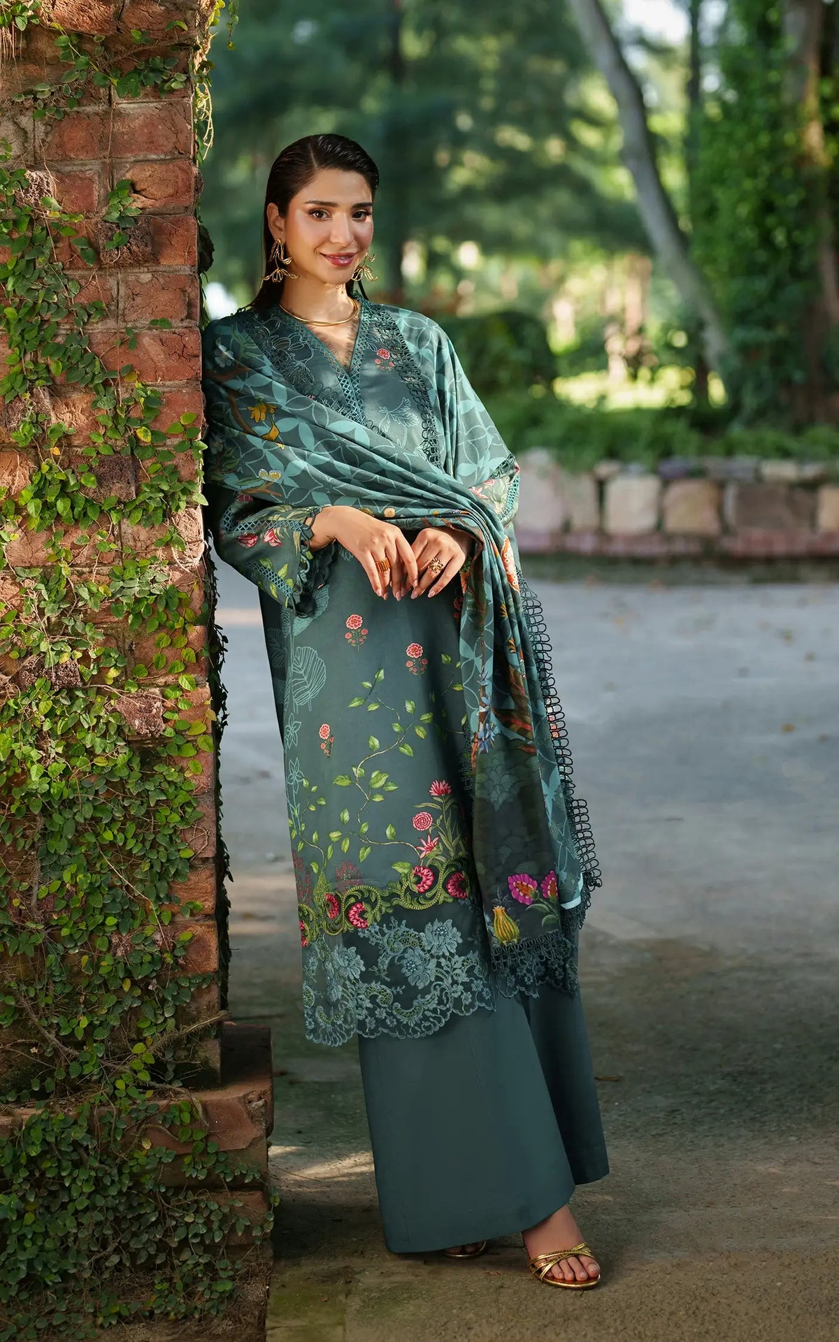 Frosted Petals-MWL25-02 | 3pcs Embroidered Stitched Suit - Shop Now at Asifa and Nabeel