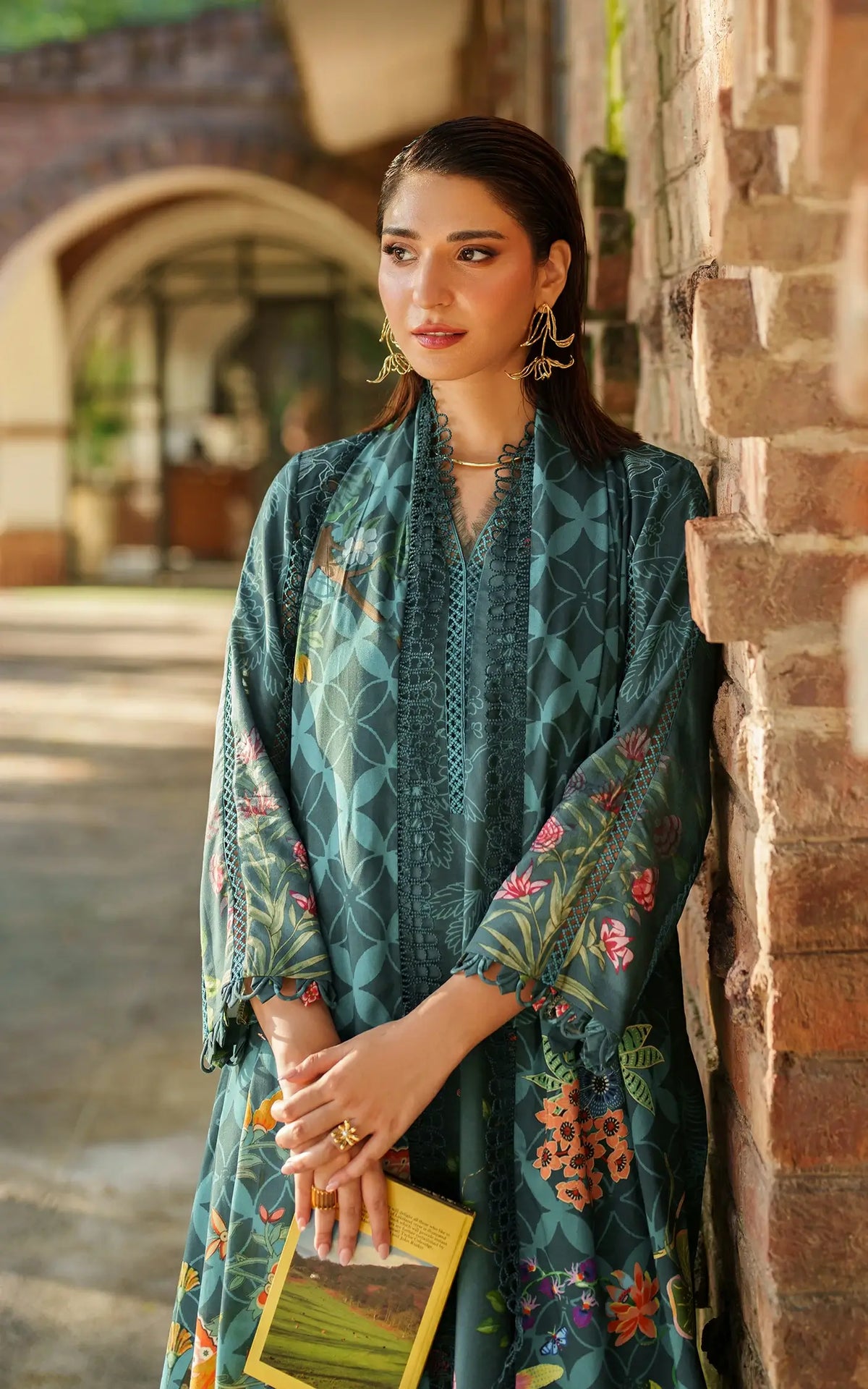 Frosted Petals-MWL25-02 | 3pcs Embroidered Unstitched Winter - Shop Now at Asifa and Nabeel