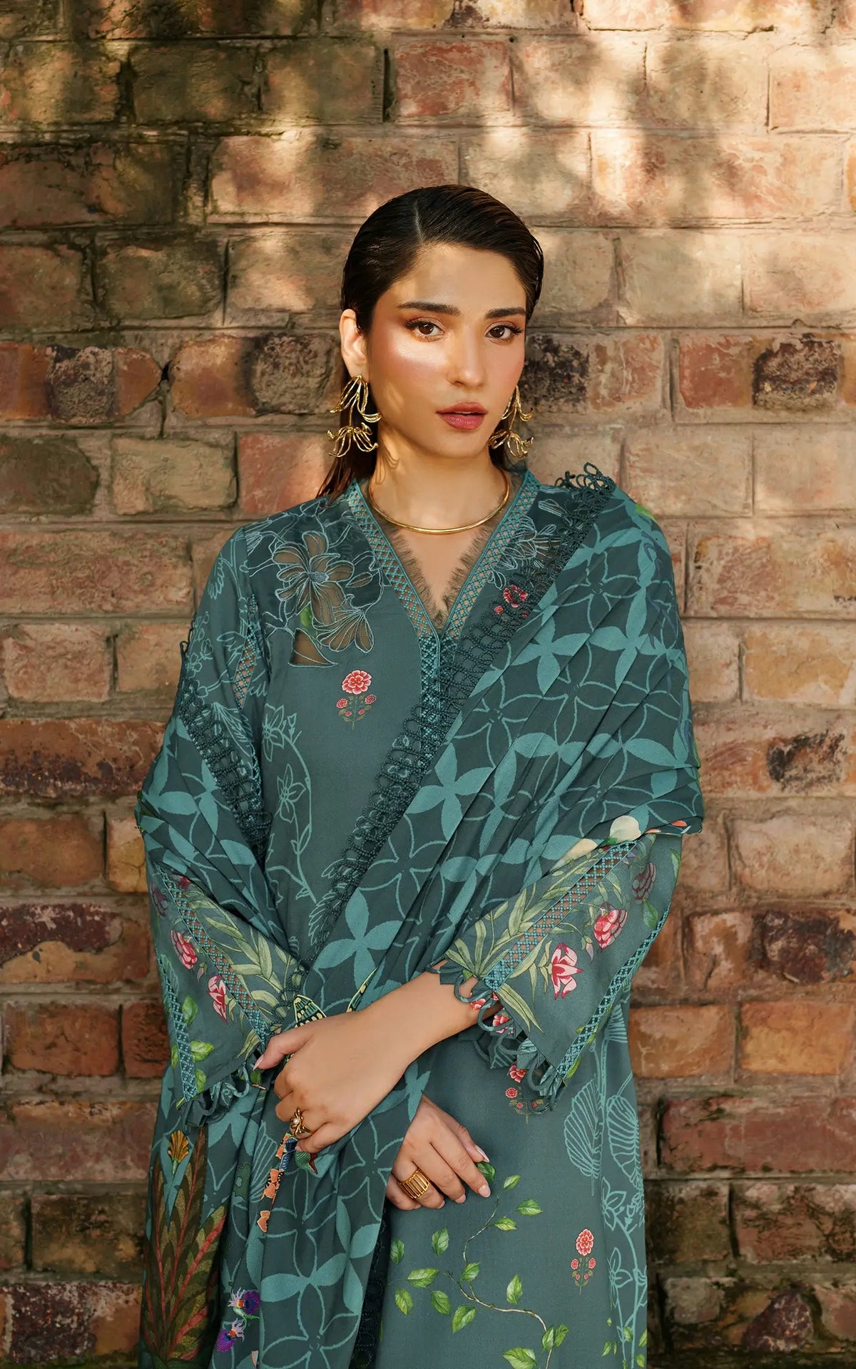 Frosted Petals-MWL25-02 | 3pcs Embroidered Stitched Suit - Shop Now at Asifa and Nabeel