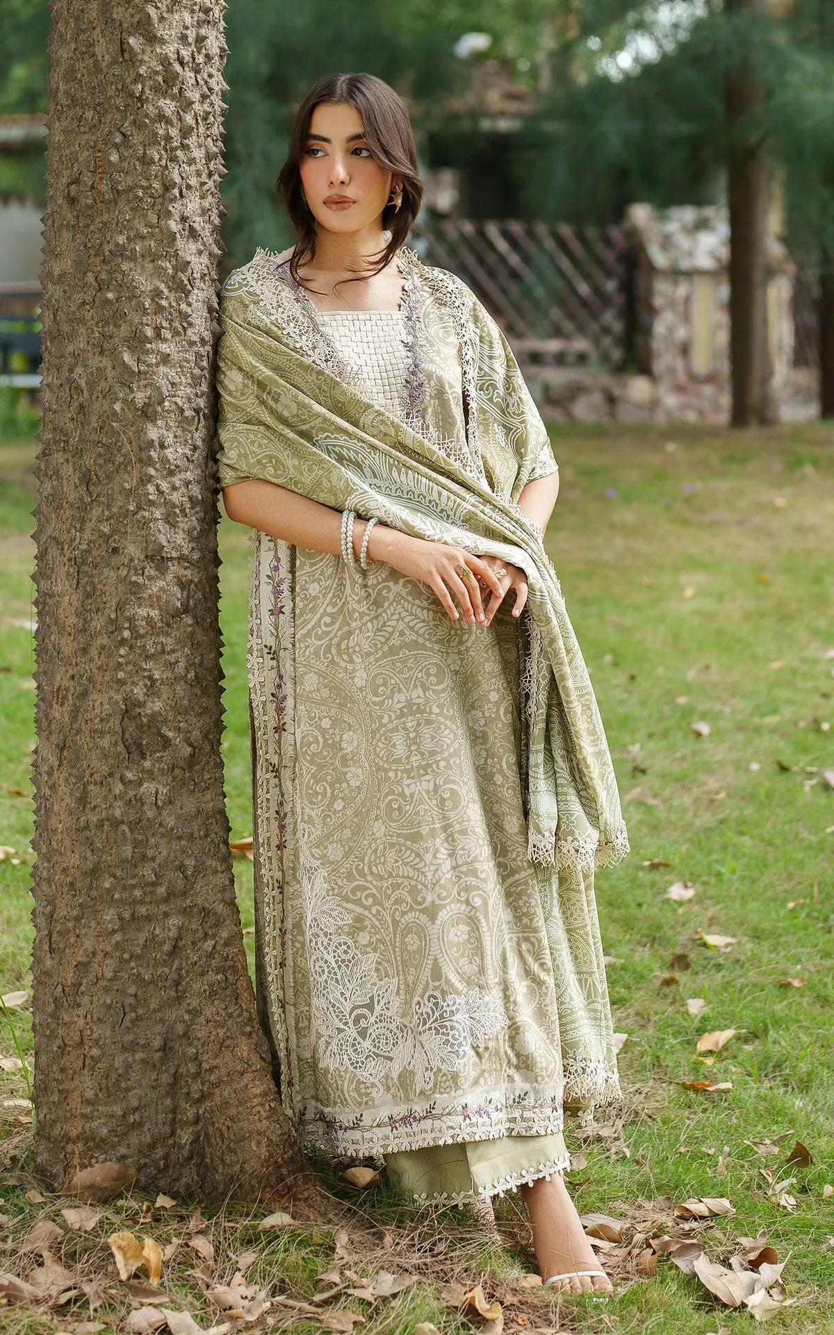 Frozen Dew-MWL25-07 | 3pcs Embroidered Unstitched Winter - Shop Now at Asifa and Nabeel