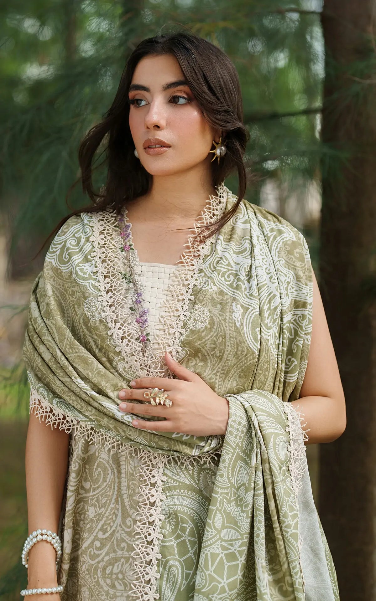 Frozen Dew-MWL25-07 | 3pcs Embroidered Stitched Suit - Shop Now at Asifa and Nabeel