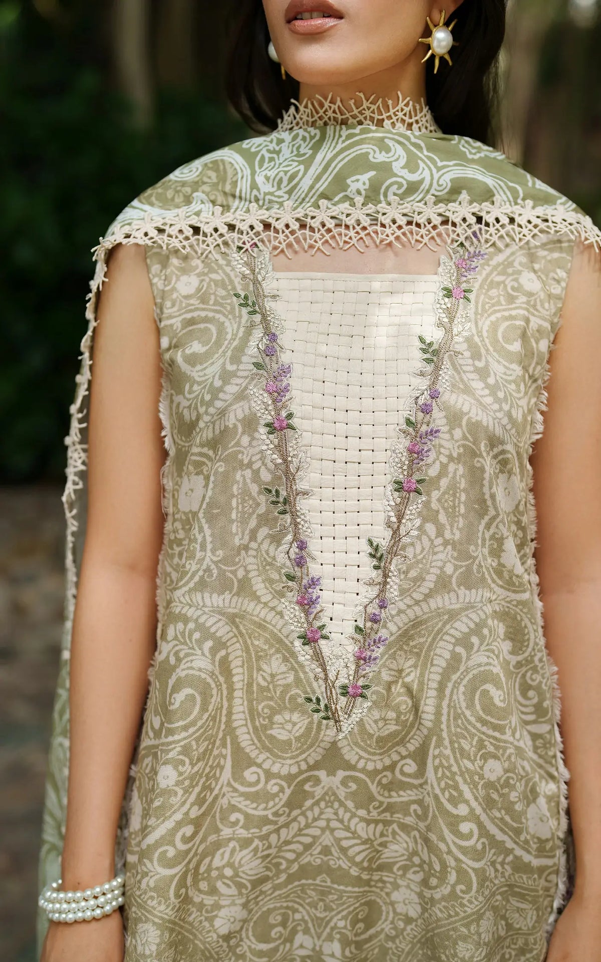 Frozen Dew-MWL25-07 | 3pcs Embroidered Unstitched Winter - Shop Now at Asifa and Nabeel