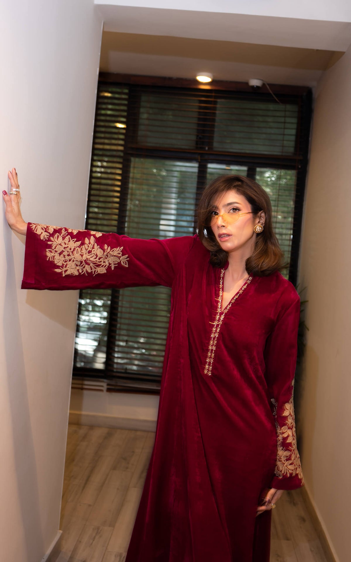 Fuchsia Royalty Kaftan - Shop Now at Asifa and Nabeel