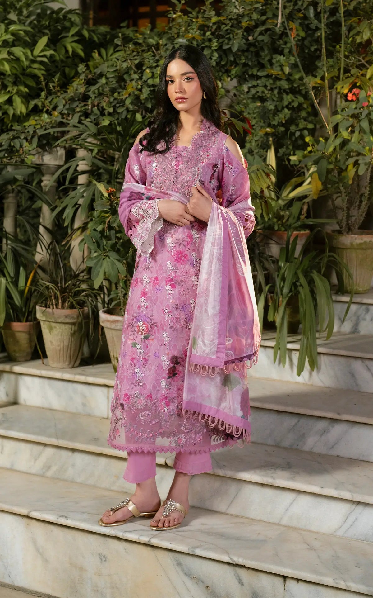 Dawn Petals (GKL-10) | Unstitched Summer - Shop Now at Asifa and Nabeel