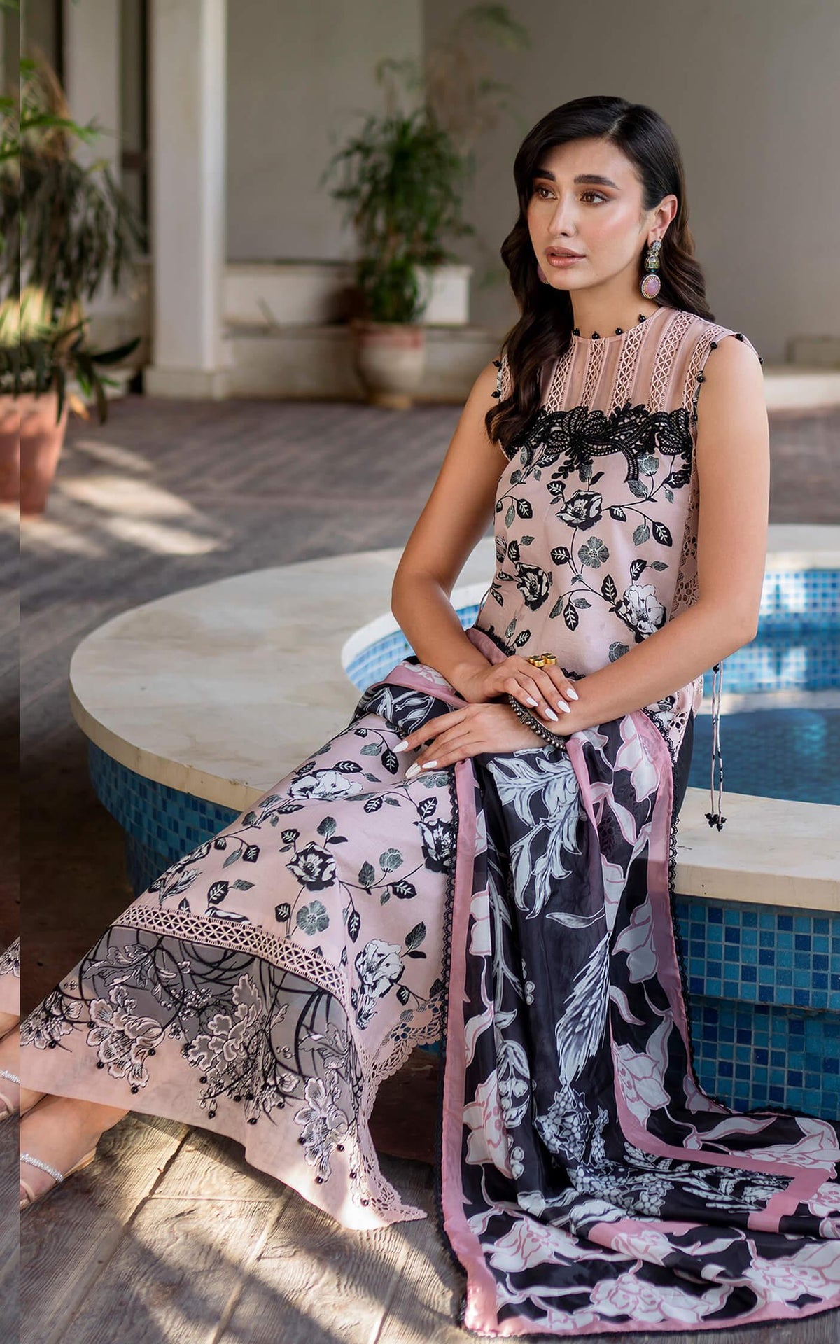 Gul MK-02 | Unstitched Lawn - Shop Now at Asifa and Nabeel