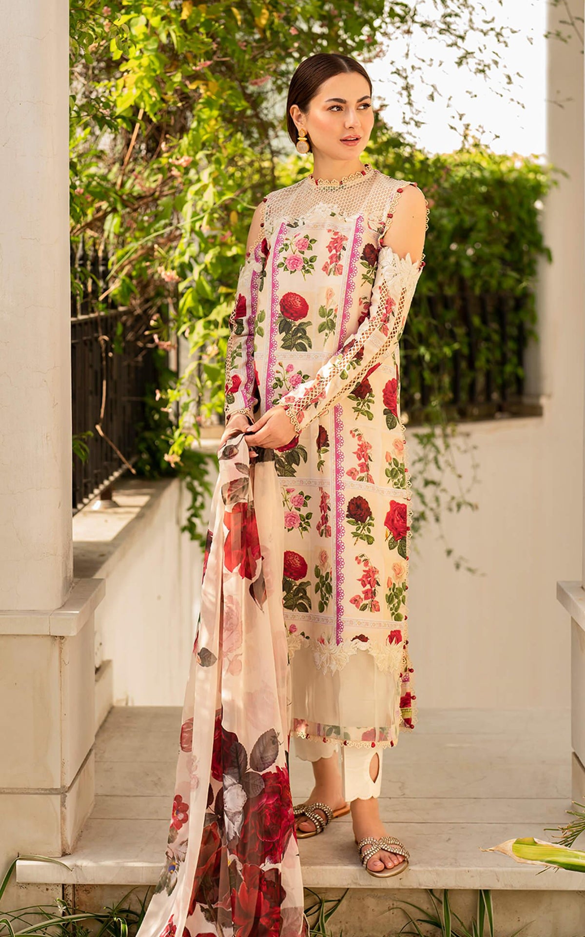 Gulabo MK-09 | Unstitched Lawn - Shop Now at Asifa and Nabeel