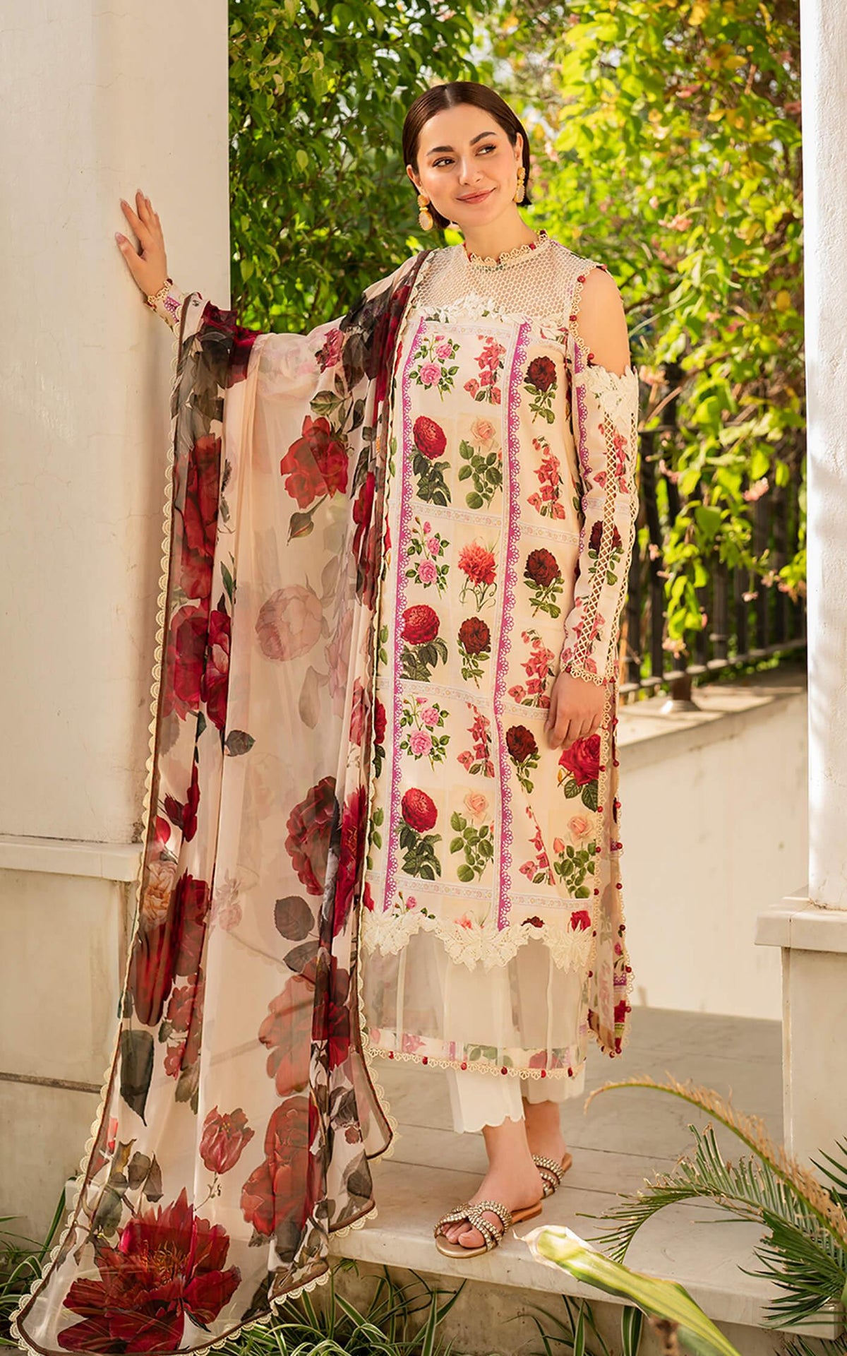 Gulabo MK-09 | Unstitched Lawn - Shop Now at Asifa and Nabeel