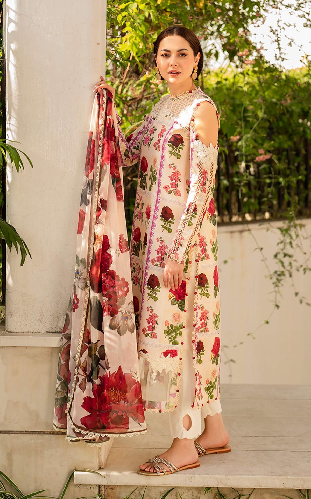 Gulabo MK-09 | Unstitched Lawn - Shop Now at Asifa and Nabeel
