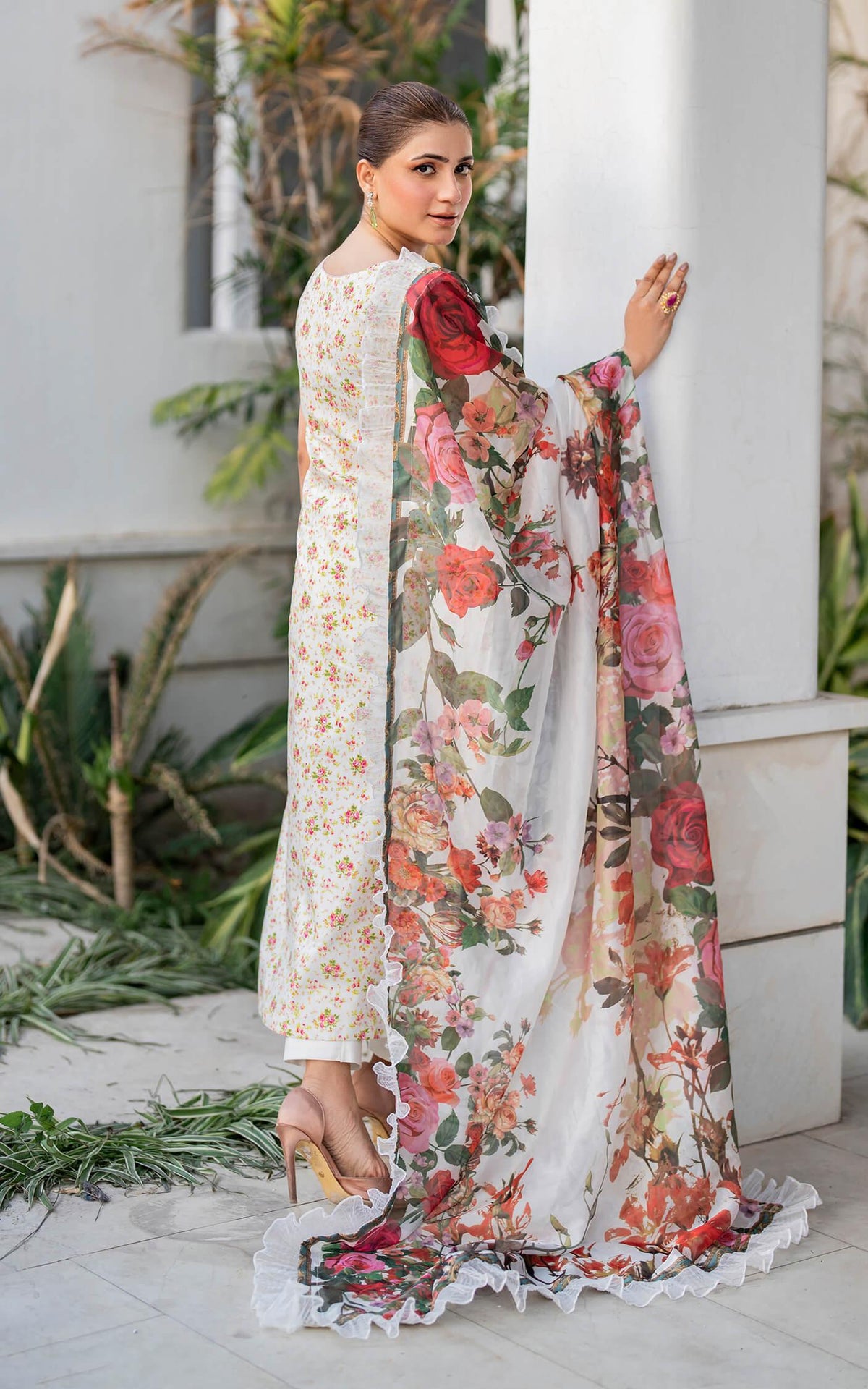 Gulnar MK-15 | Unstitched Lawn - Shop Now at Asifa and Nabeel