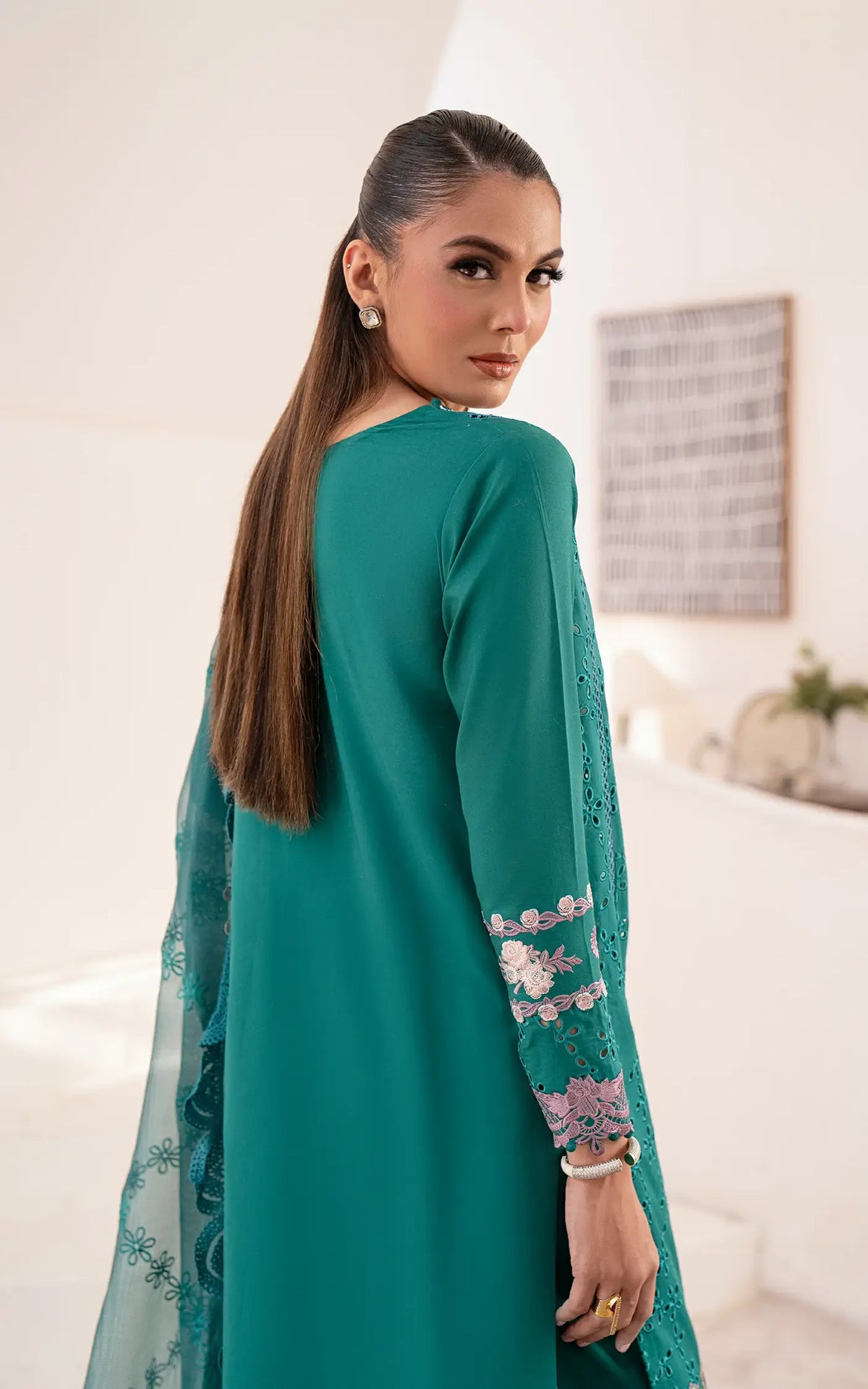 Emerald Muse-(LEL25-01) - Shop Now at Asifa and Nabeel