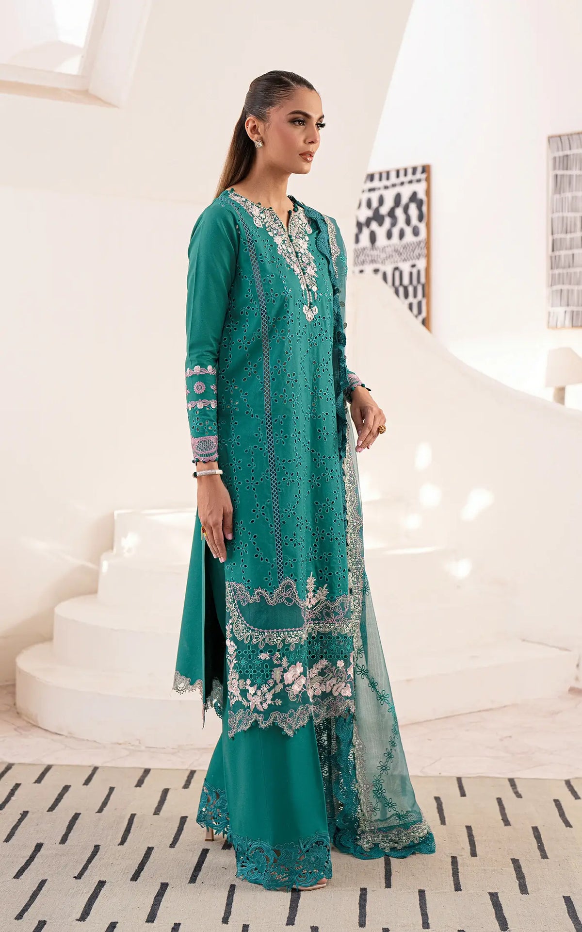 Emerald Muse-(LEL25-01) - Shop Now at Asifa and Nabeel