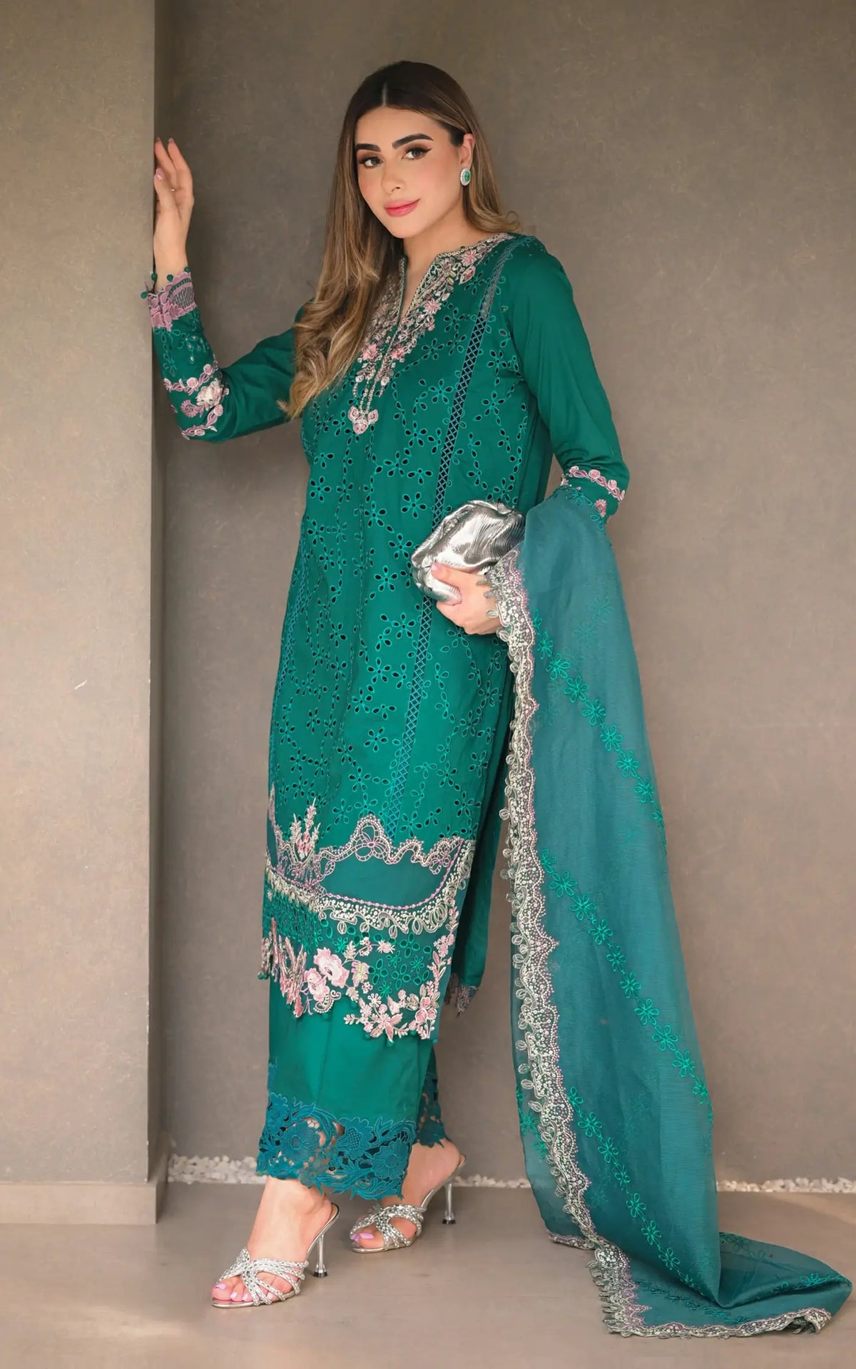 Emerald Muse-(LEL25-01) - Shop Now at Asifa and Nabeel