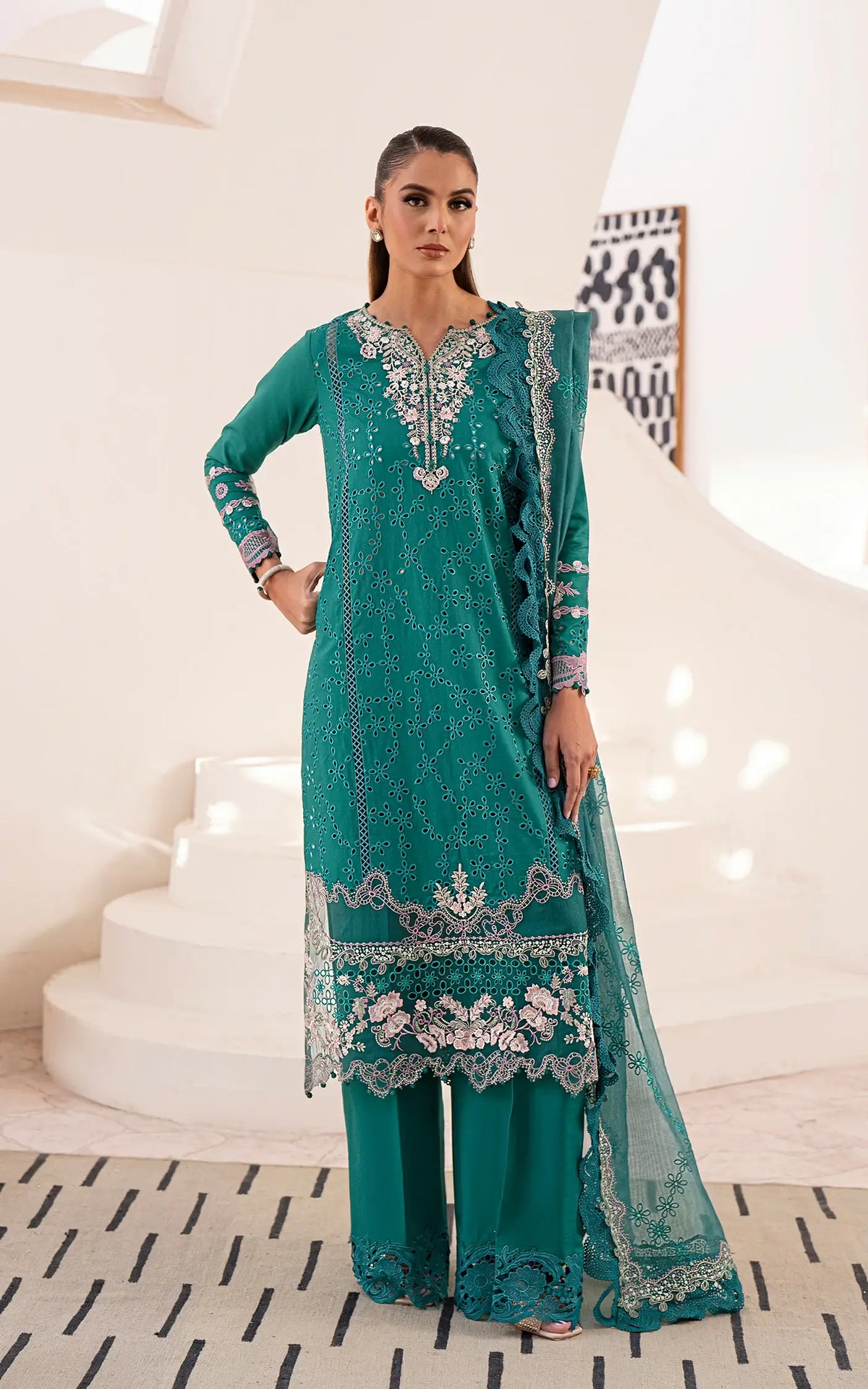 Emerald Muse-(LEL25-01) - Shop Now at Asifa and Nabeel