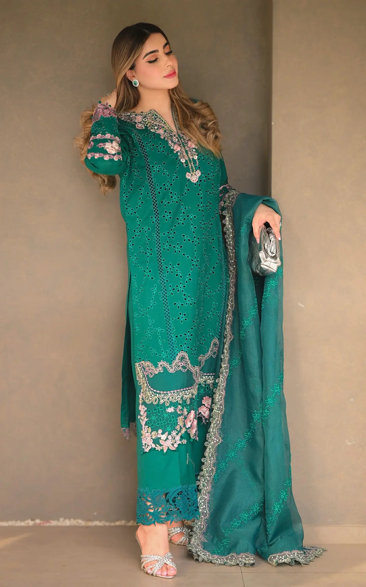 Emerald Muse-(LEL25-01) - Shop Now at Asifa and Nabeel