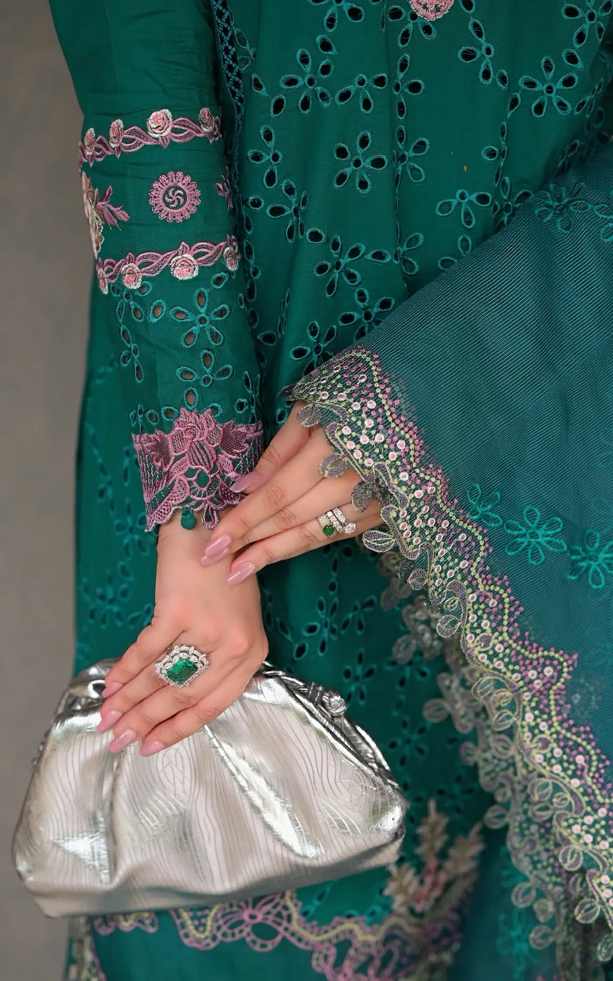 Emerald Muse-(LEL25-01) - Shop Now at Asifa and Nabeel