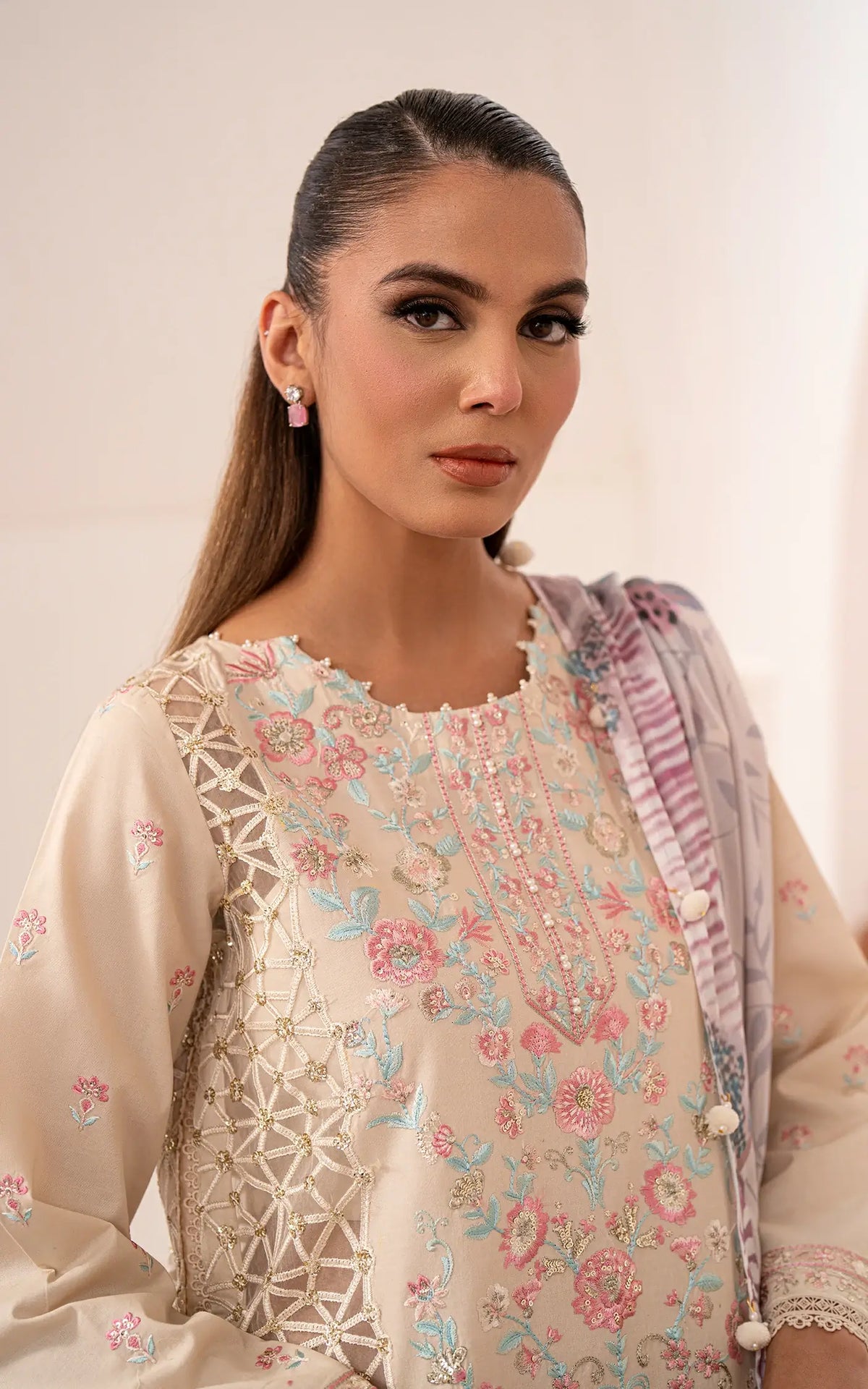 Ivory Bloom-(LEL25-04) - Shop Now at Asifa and Nabeel