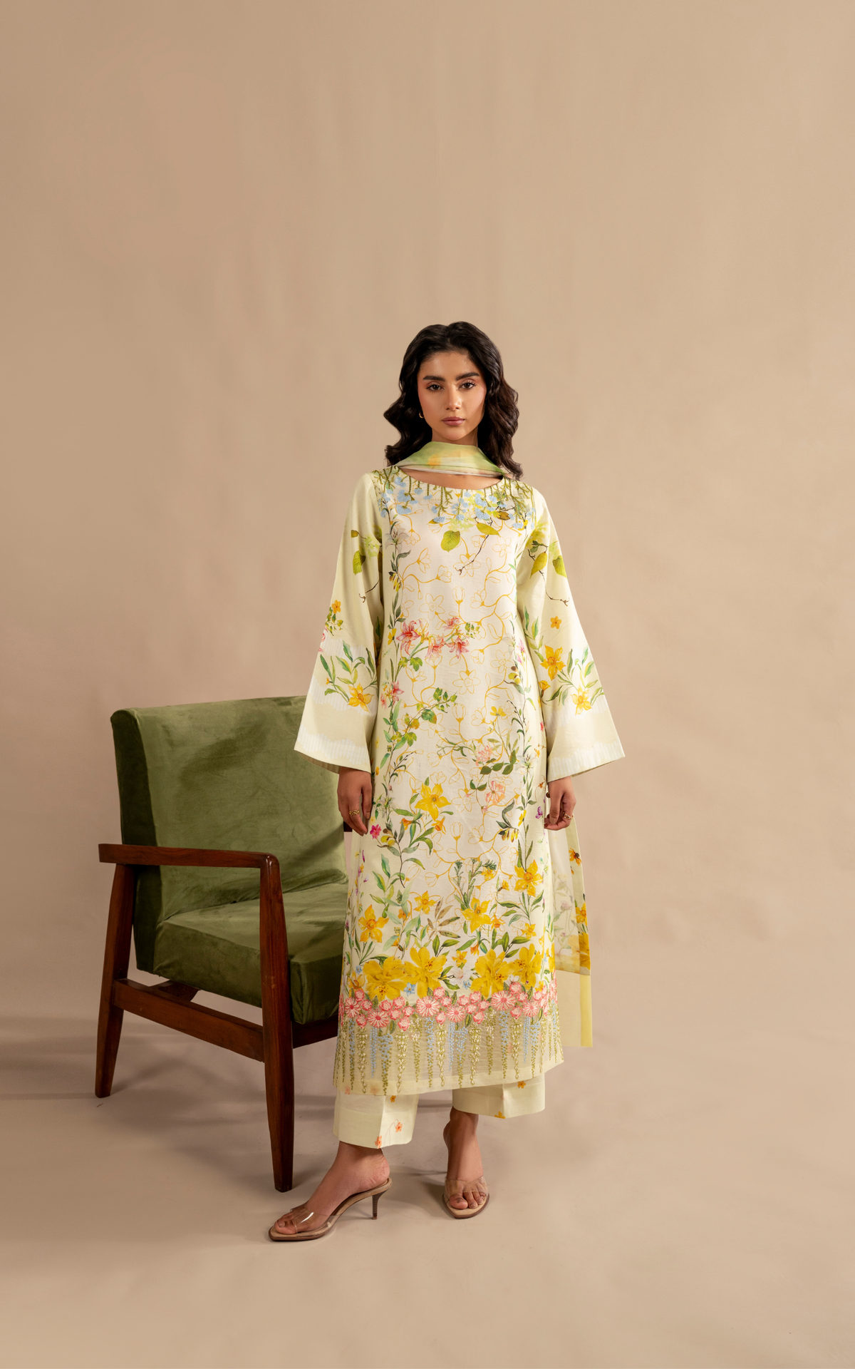 Orchid MSSL-01 | 3pcs Embroidered Unstitched Summer - Shop Now at Asifa and Nabeel