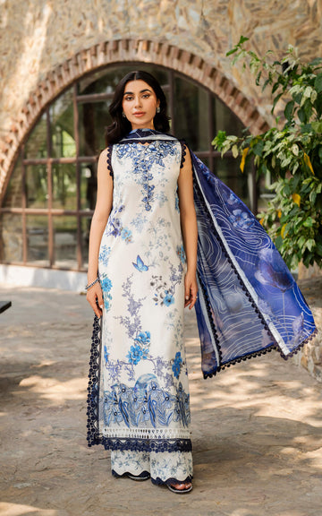 Starlit MSSL-03 | 3pcs Embroidered Unstitched Summer - Shop Now at Asifa and Nabeel
