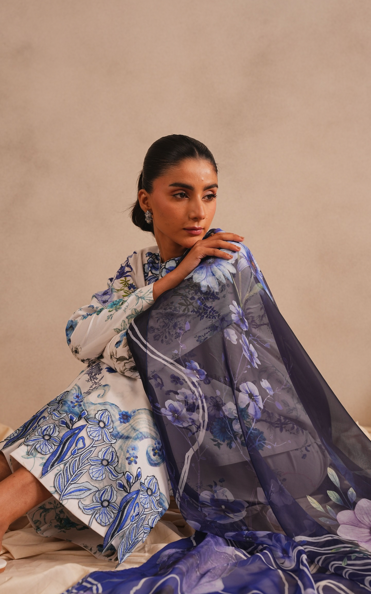 Starlit MSSL-03 | 3pcs Embroidered Unstitched Summer - Shop Now at Asifa and Nabeel