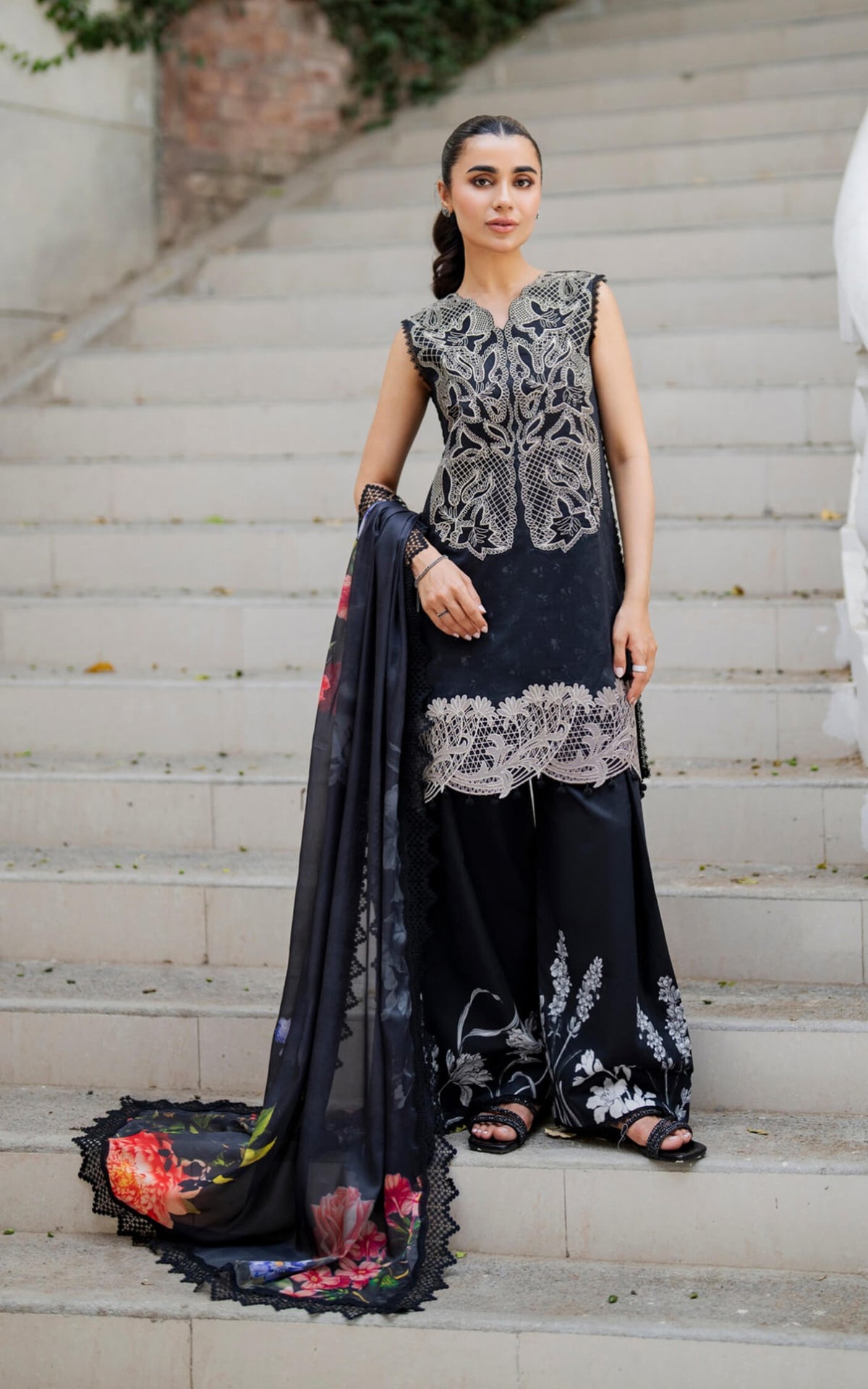 Wildflower Whimsy MSSL-06 | 3pcs Embroidered Unstitched Summer - Shop Now at Asifa and Nabeel