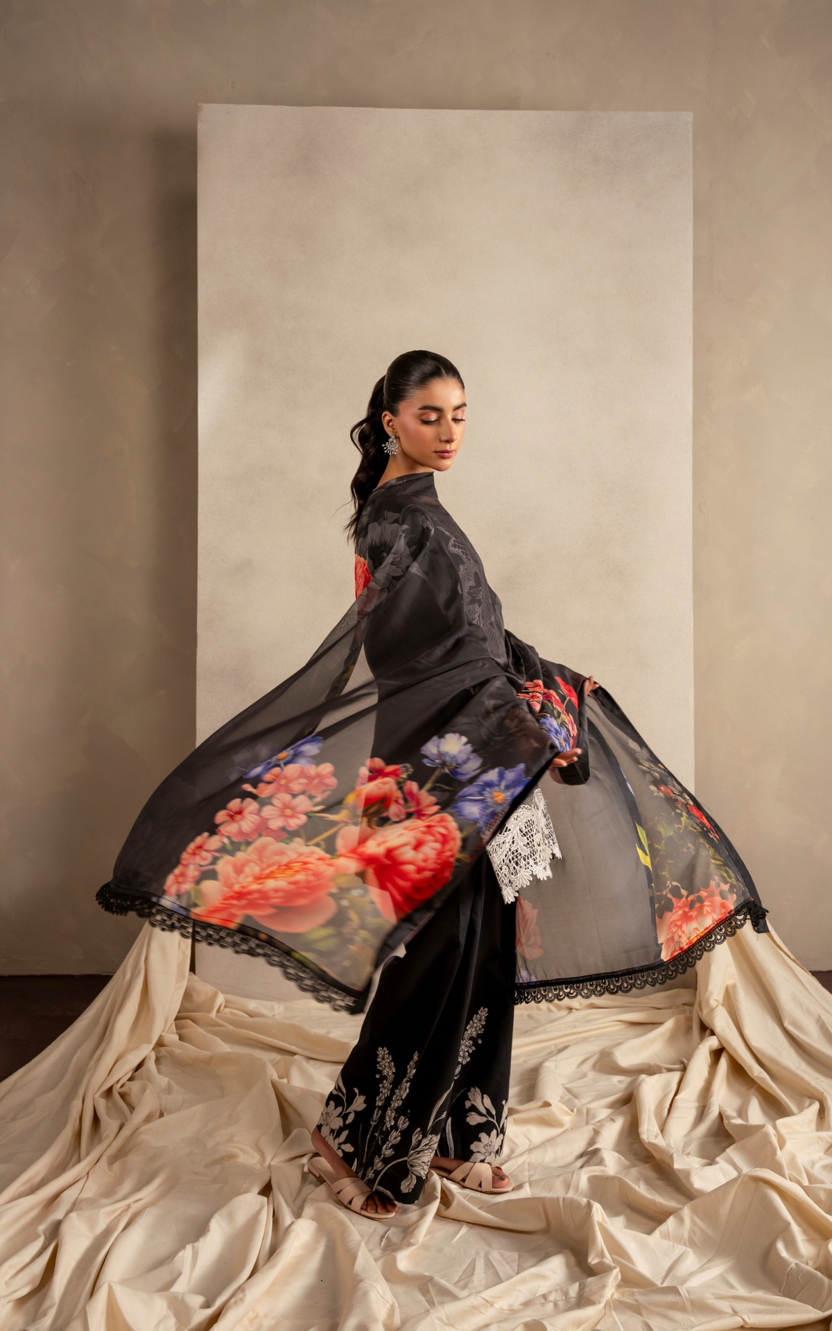 Wildflower Whimsy MSSL-06 | 3pcs Embroidered Unstitched Summer - Shop Now at Asifa and Nabeel