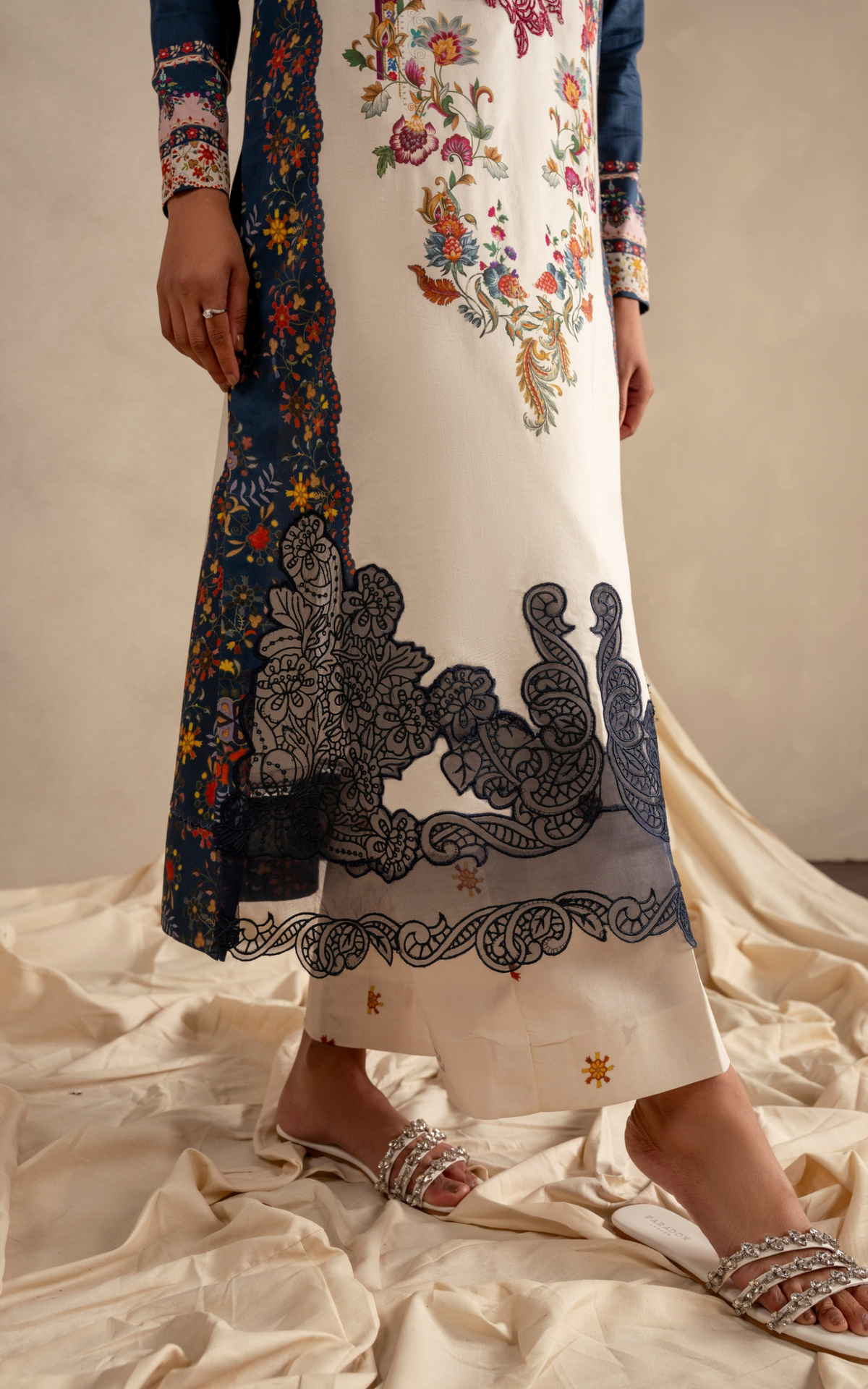 Saffron Soul MSSL-10 | 3pcs Embroidered Unstitched Summer - Shop Now at Asifa and Nabeel