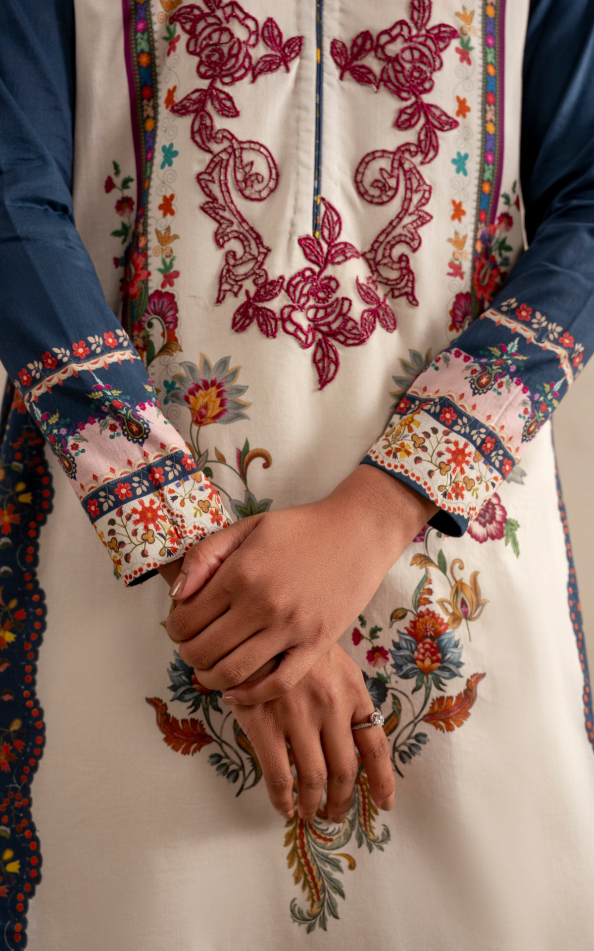 Saffron Soul MSSL-10 | 3pcs Embroidered Stitched Summer - Shop Now at Asifa and Nabeel