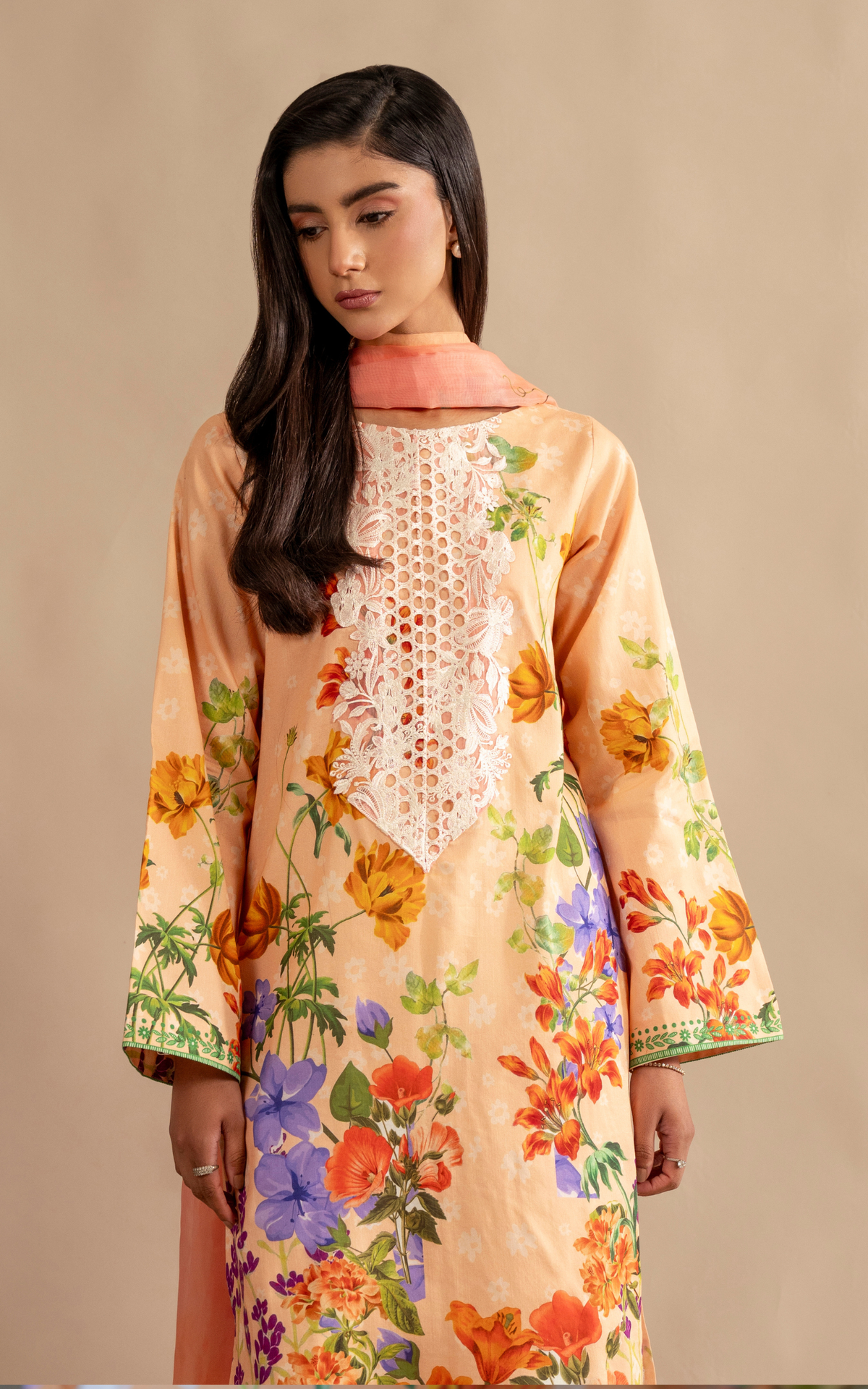 Marigold Muse MSSL-11 | 3pcs Embroidered Unstitched Summer - Shop Now at Asifa and Nabeel