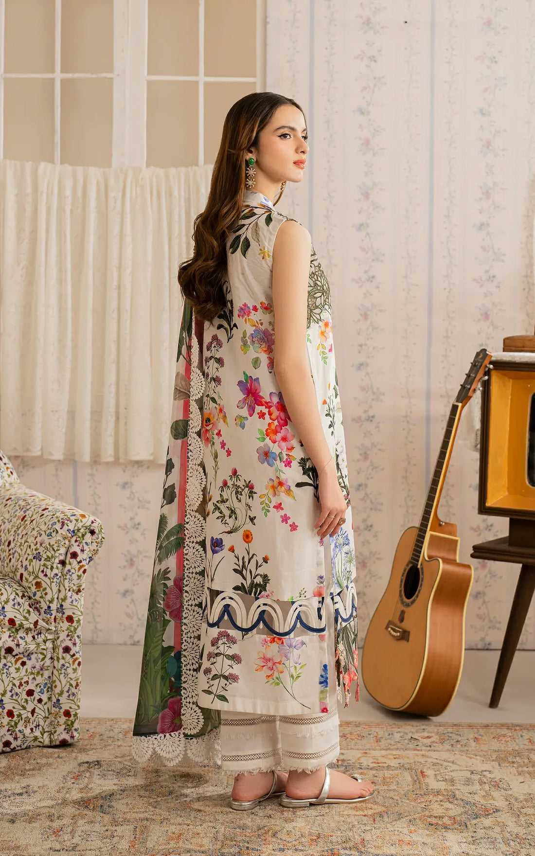 Mahgul (MVL25-16) | Unstitched Summer - Shop Now at Asifa and Nabeel