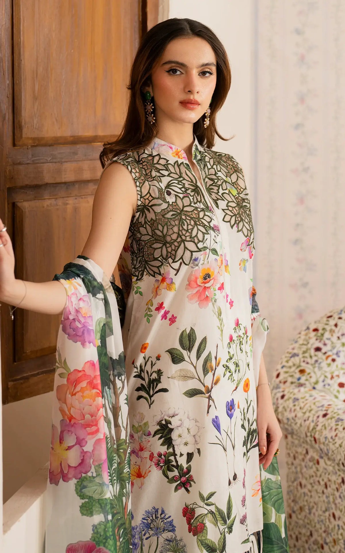 Mahgul (MVL25-16) | Unstitched Summer - Shop Now at Asifa and Nabeel