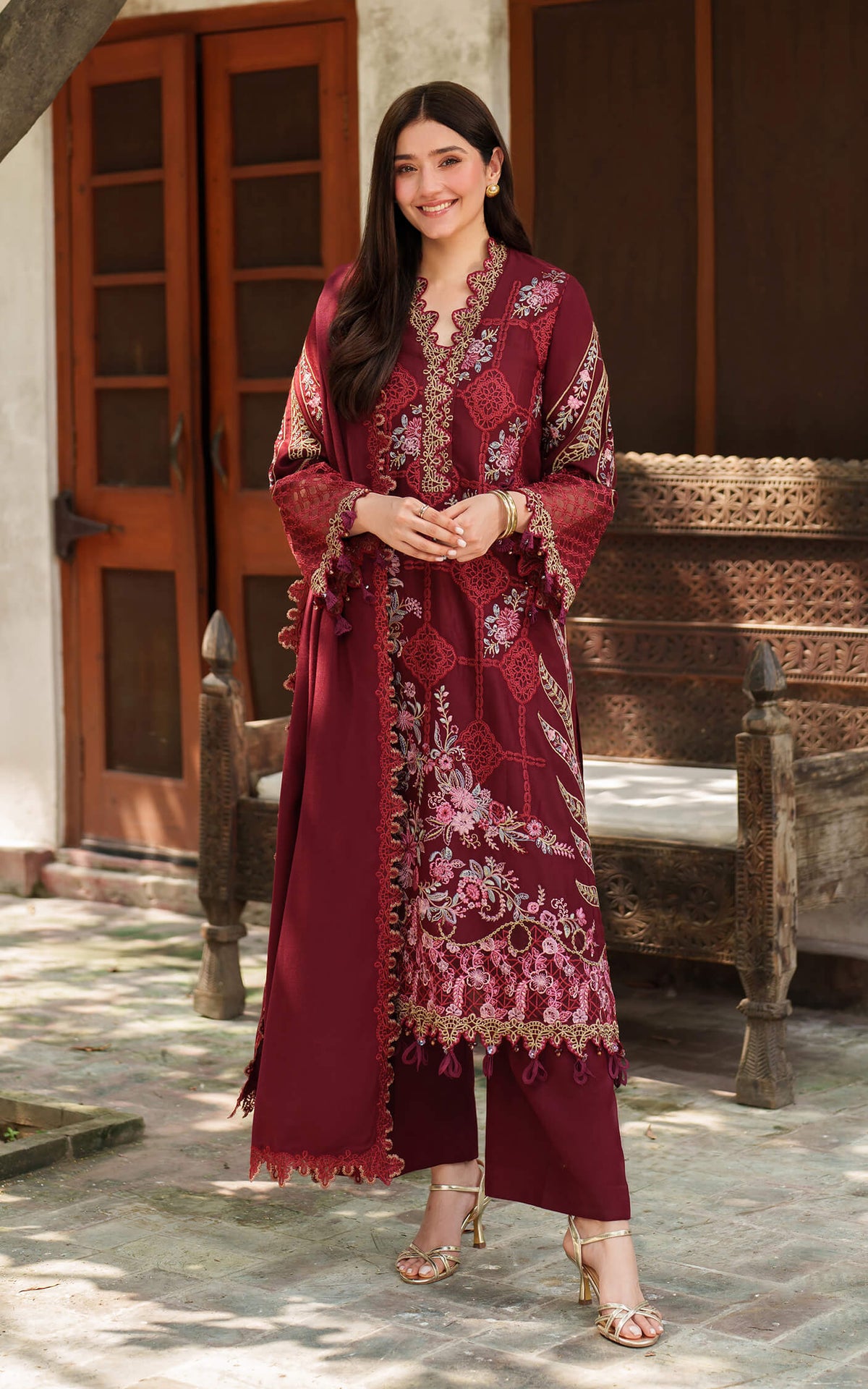 Mira LWC25-05 | 3pcs Embroidered Stitched Suit - Shop Now at Asifa and Nabeel