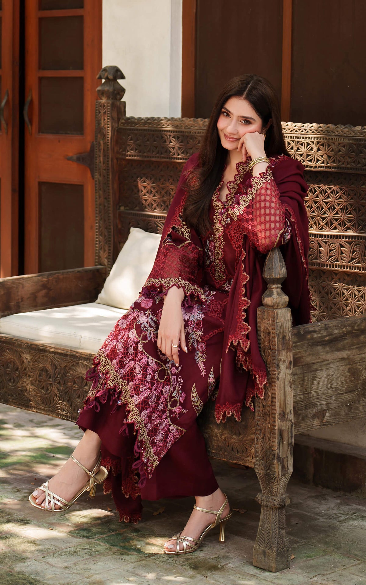 Mira LWC25-05 | 3pcs Embroidered Stitched Suit
