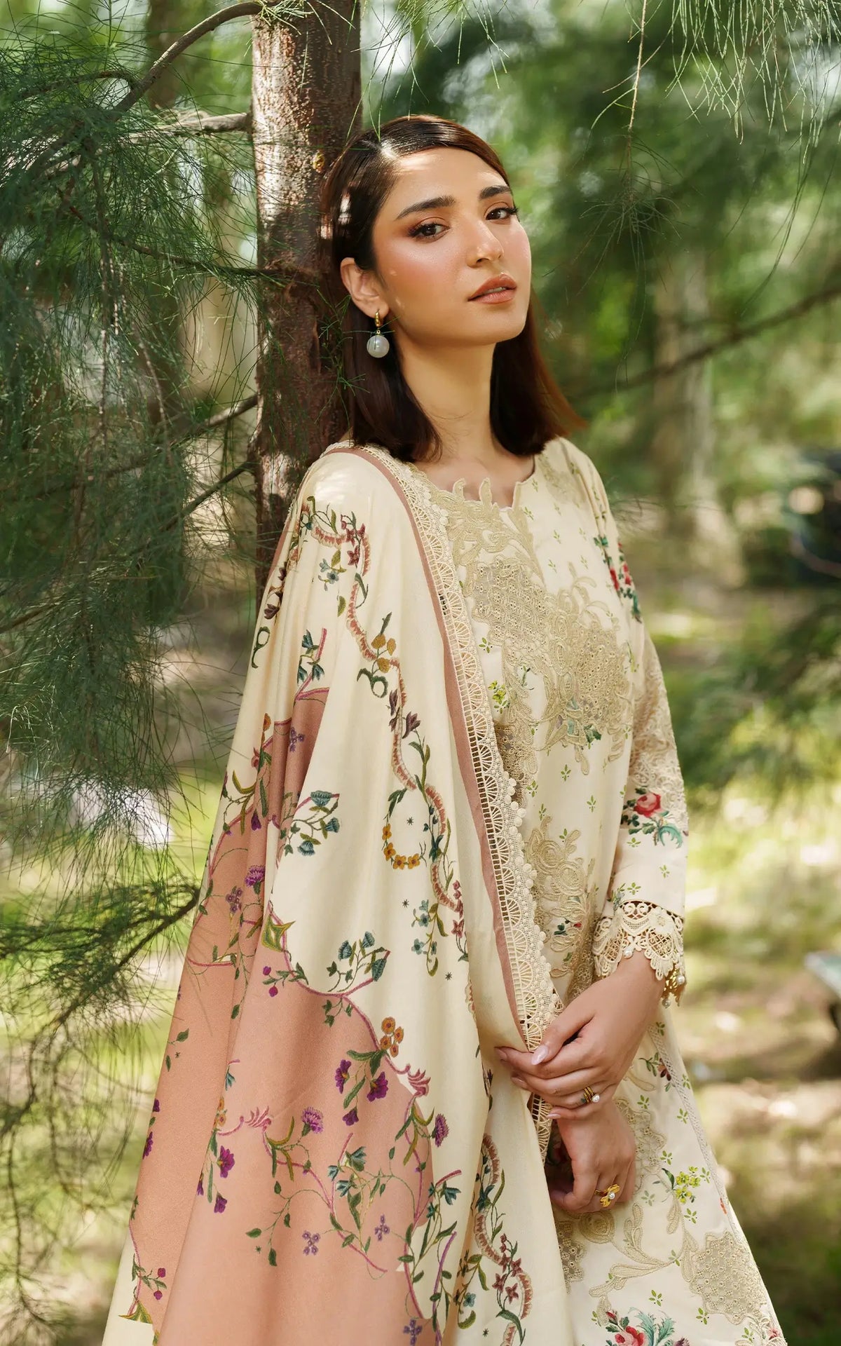 Misty Meadows-MWL25-08 | 3pcs Embroidered Stitched Suit - Shop Now at Asifa and Nabeel