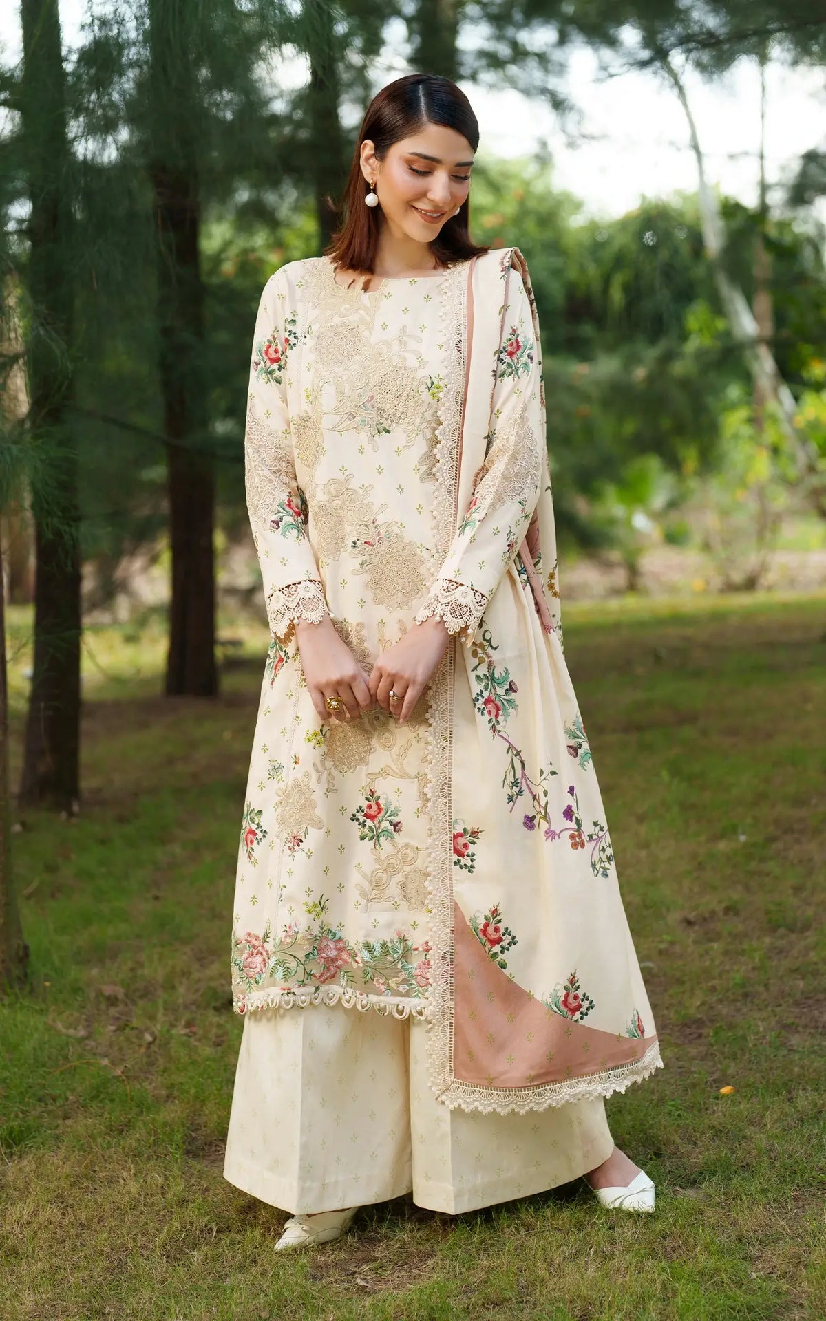 Misty Meadows-MWL25-08 | 3pcs Embroidered Unstitched Winter - Shop Now at Asifa and Nabeel