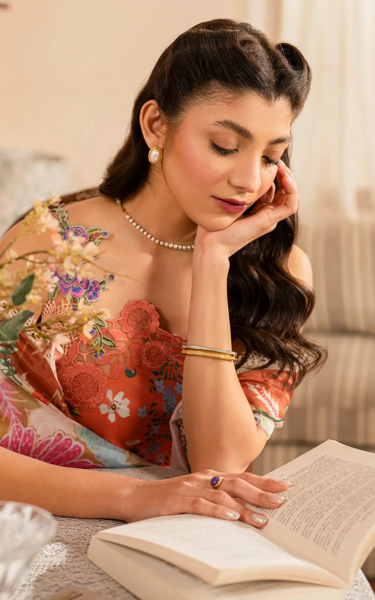 Naranji (MVL25-01) | Unstitched Summer - Shop Now at Asifa and Nabeel
