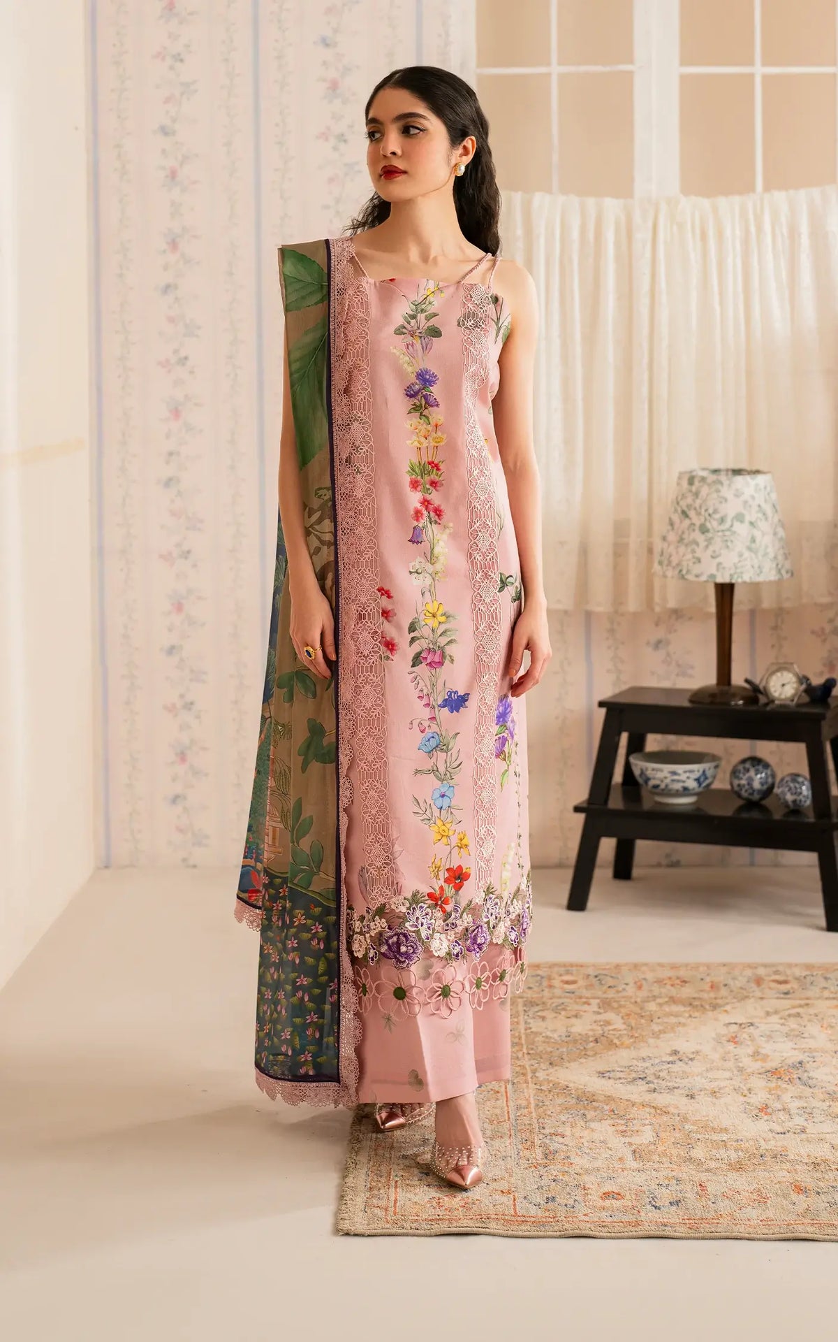 Noor (MVL25-14) | Unstitched Summer - Shop Now at Asifa and Nabeel