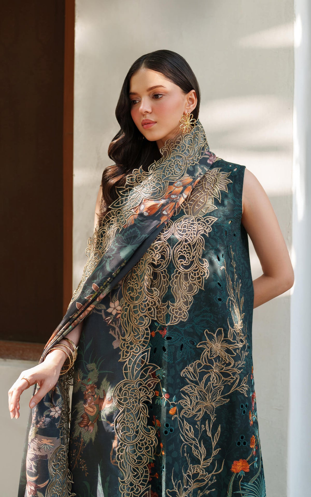 Nora LWC25-01 | 3pcs Embroidered Unstitched Winter - Shop Now at Asifa and Nabeel