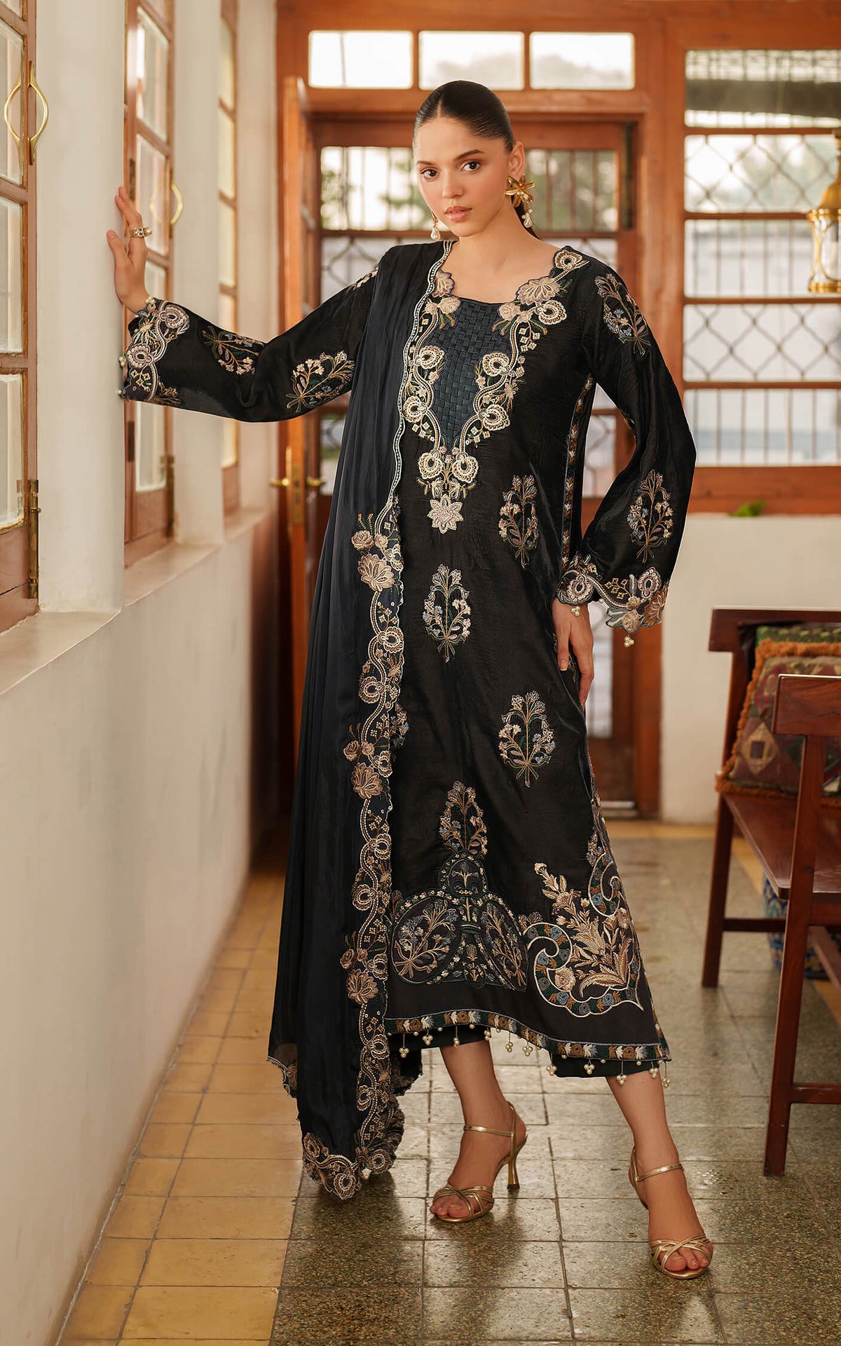 Opal LWC25-07 | 3pcs Embroidered Unstitched Winter - Shop Now at Asifa and Nabeel