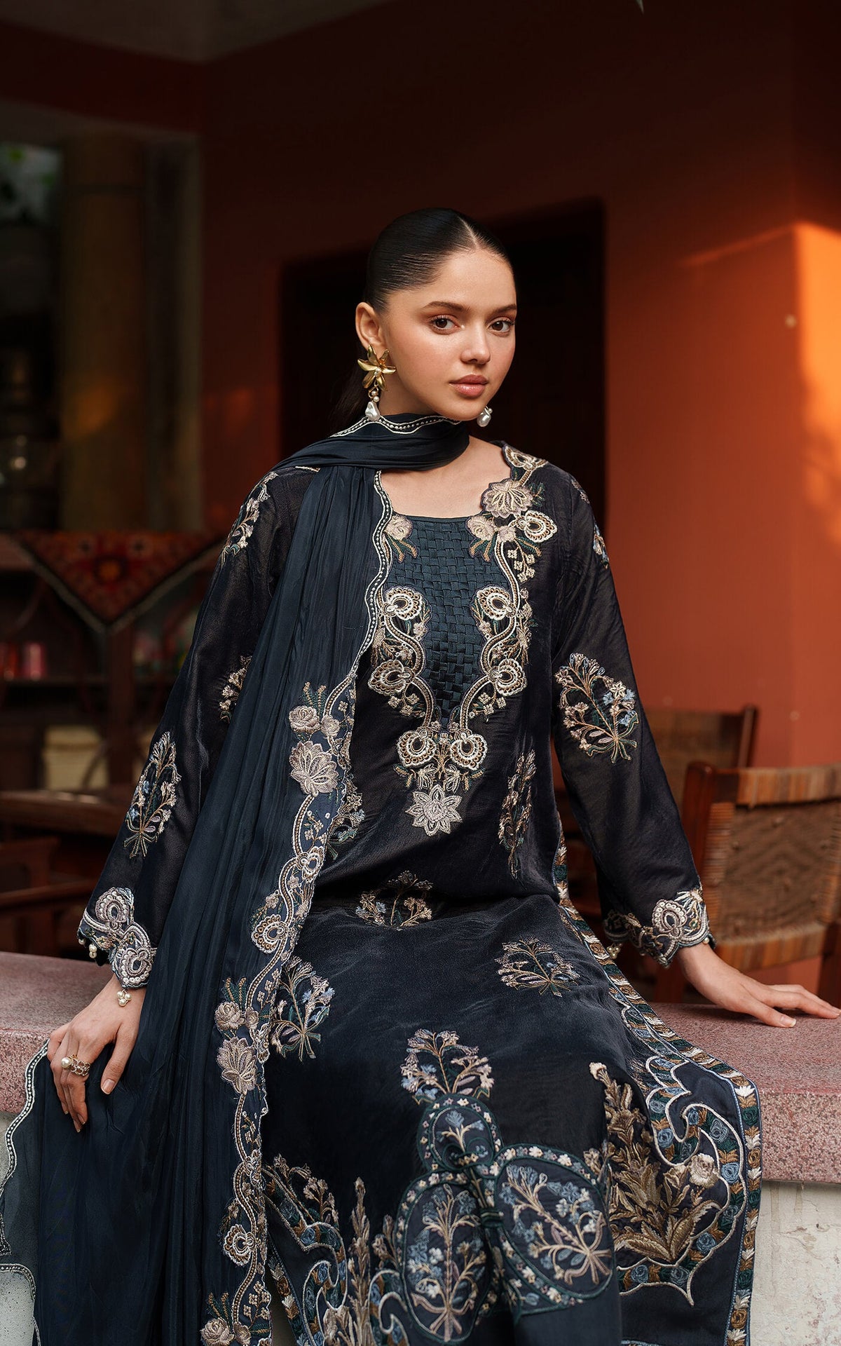 Opal LWC25-07 | 3pcs Embroidered Unstitched Winter - Shop Now at Asifa and Nabeel