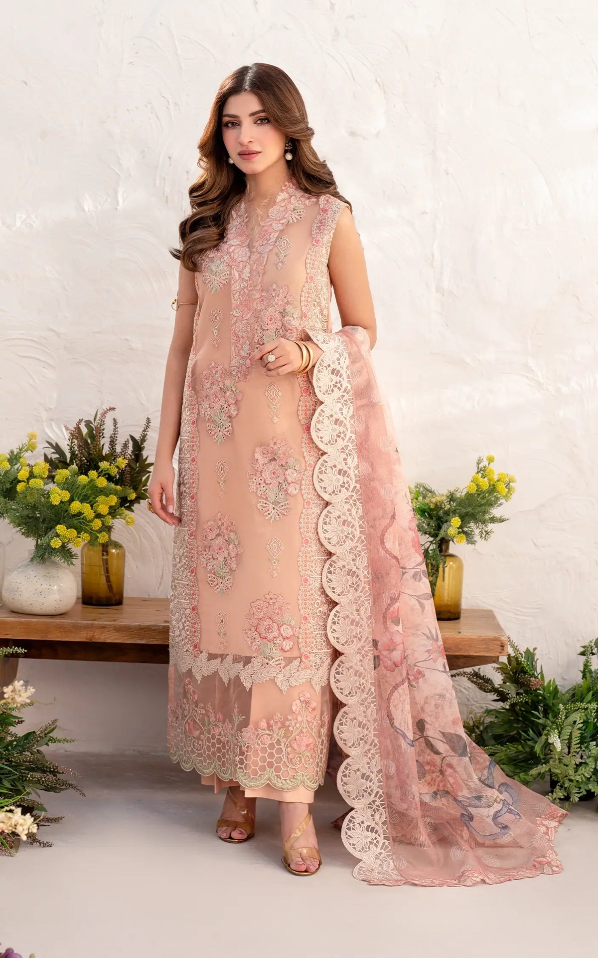 Peony (AZL25-01) | Unstitched Summer - Shop Now at Asifa and Nabeel