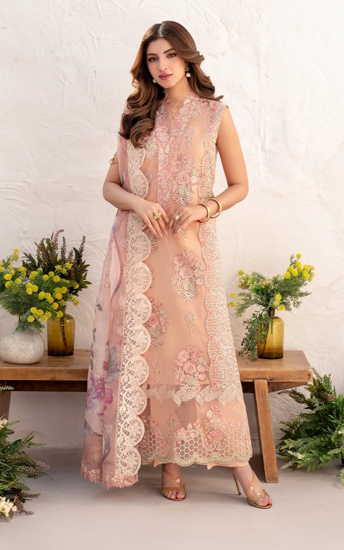 Peony (AZL25-01) | Unstitched Summer - Shop Now at Asifa and Nabeel