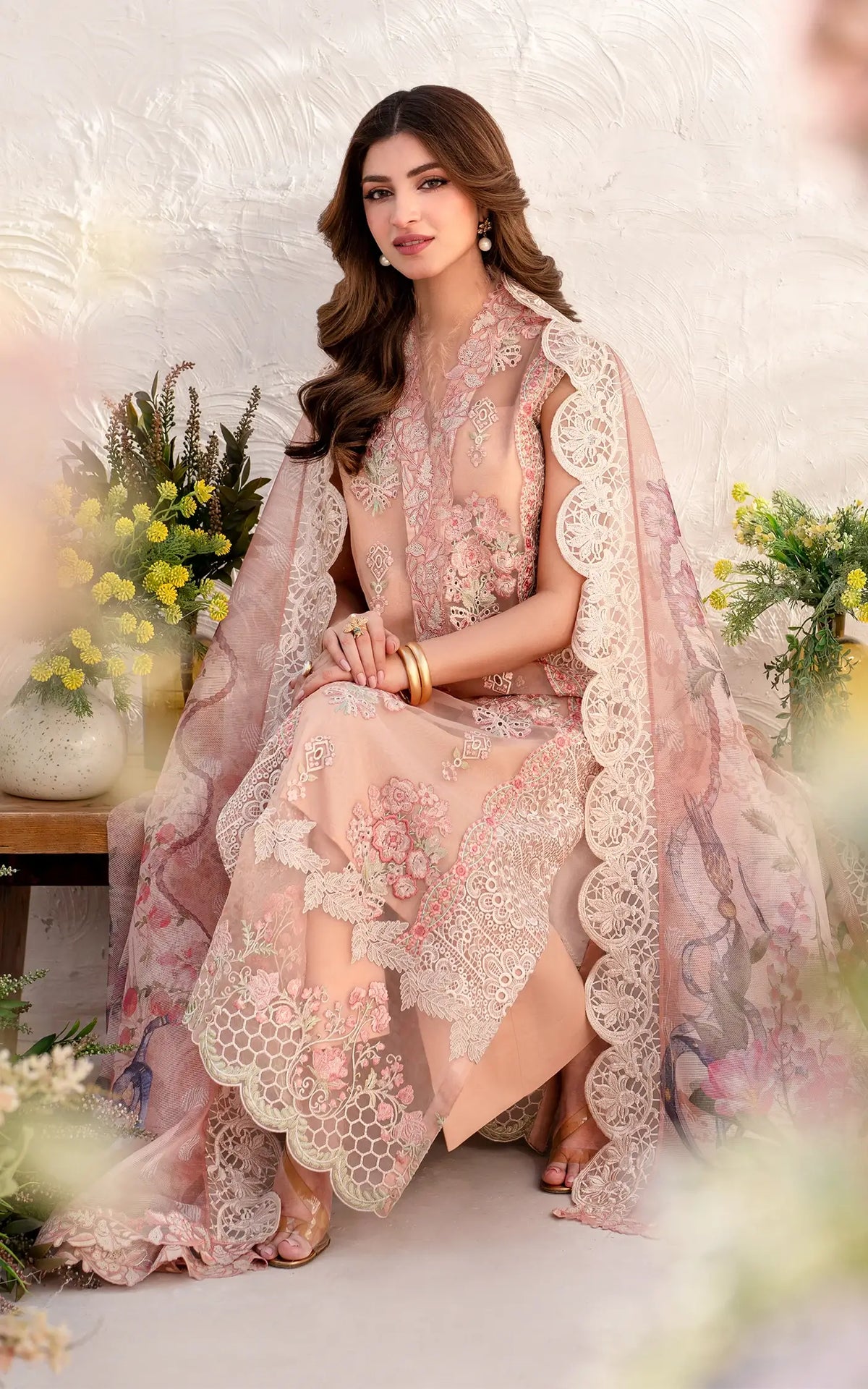 Peony (AZL25-01) | Unstitched Summer - Shop Now at Asifa and Nabeel
