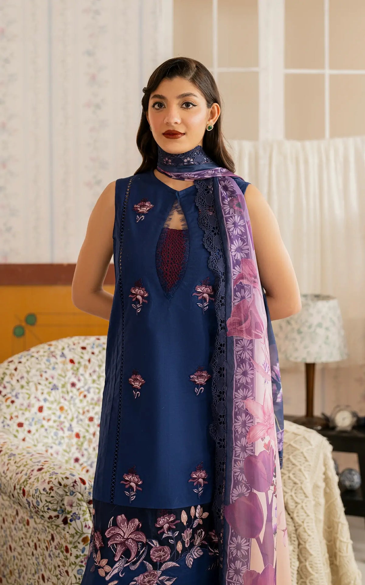 Resham (MVL25-18) | Unstitched Summer - Shop Now at Asifa and Nabeel