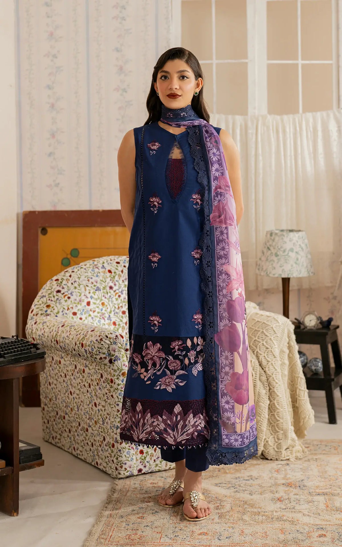 Resham (MVL25-18) | Unstitched Summer - Shop Now at Asifa and Nabeel