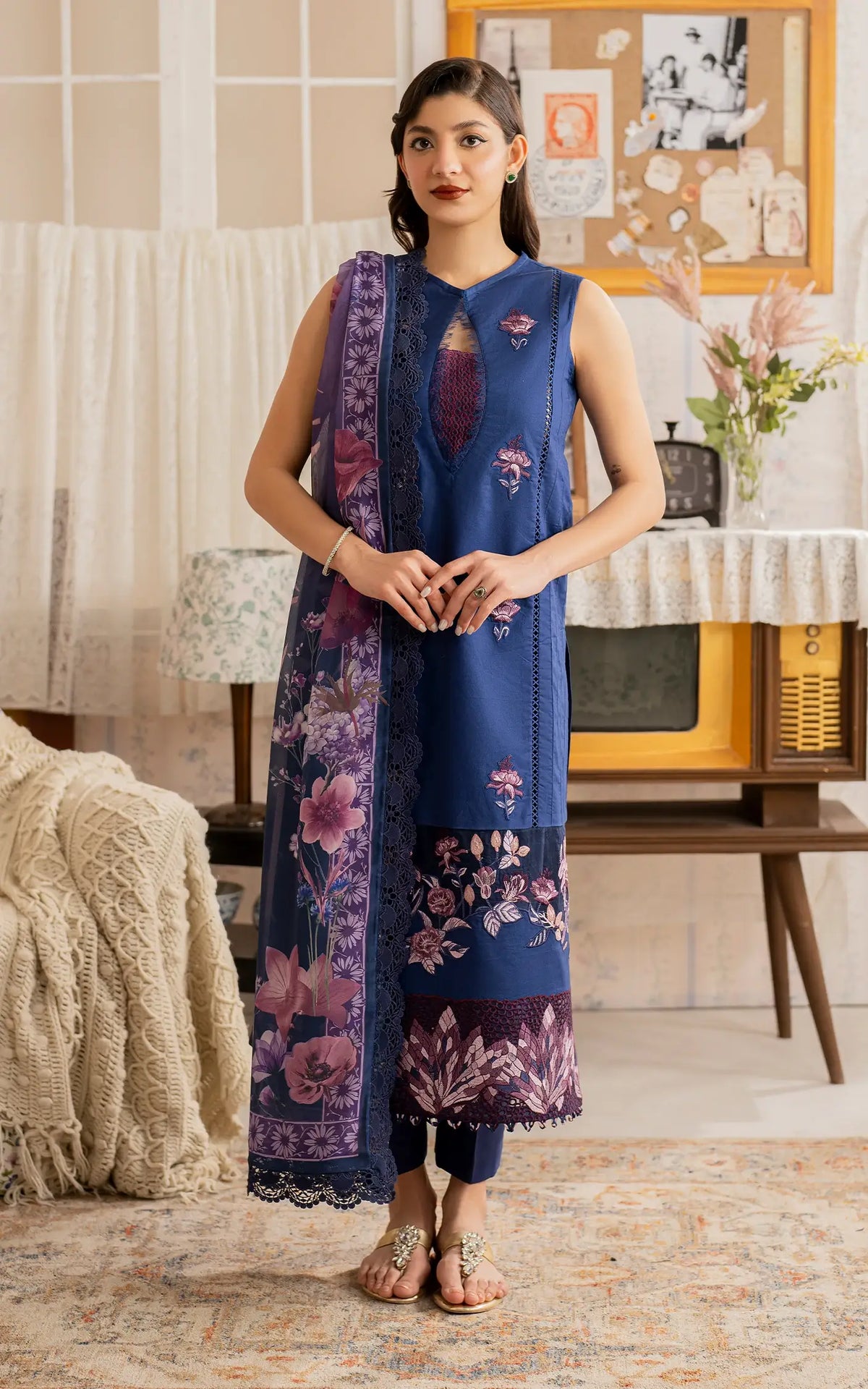 Resham (MVL25-18) | Unstitched Summer - Shop Now at Asifa and Nabeel