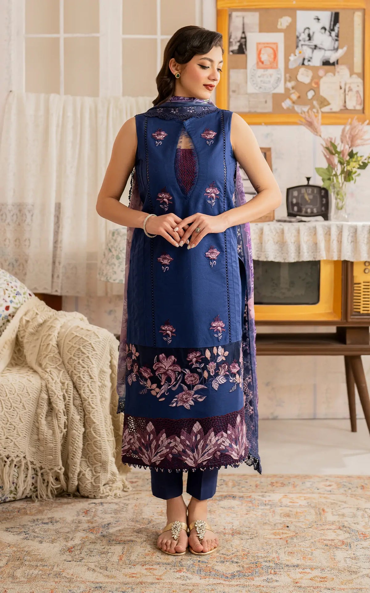 Resham (MVL25-18) | Unstitched Summer - Shop Now at Asifa and Nabeel